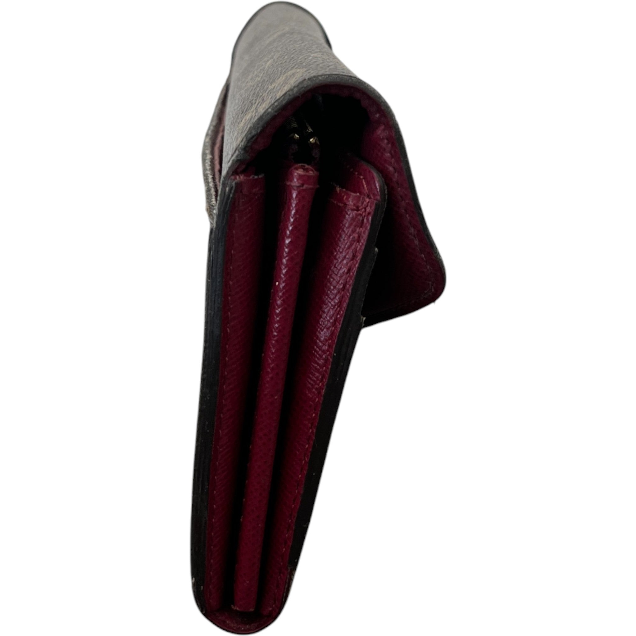 Women's Sarah Monogram Canvas Wallet Brown