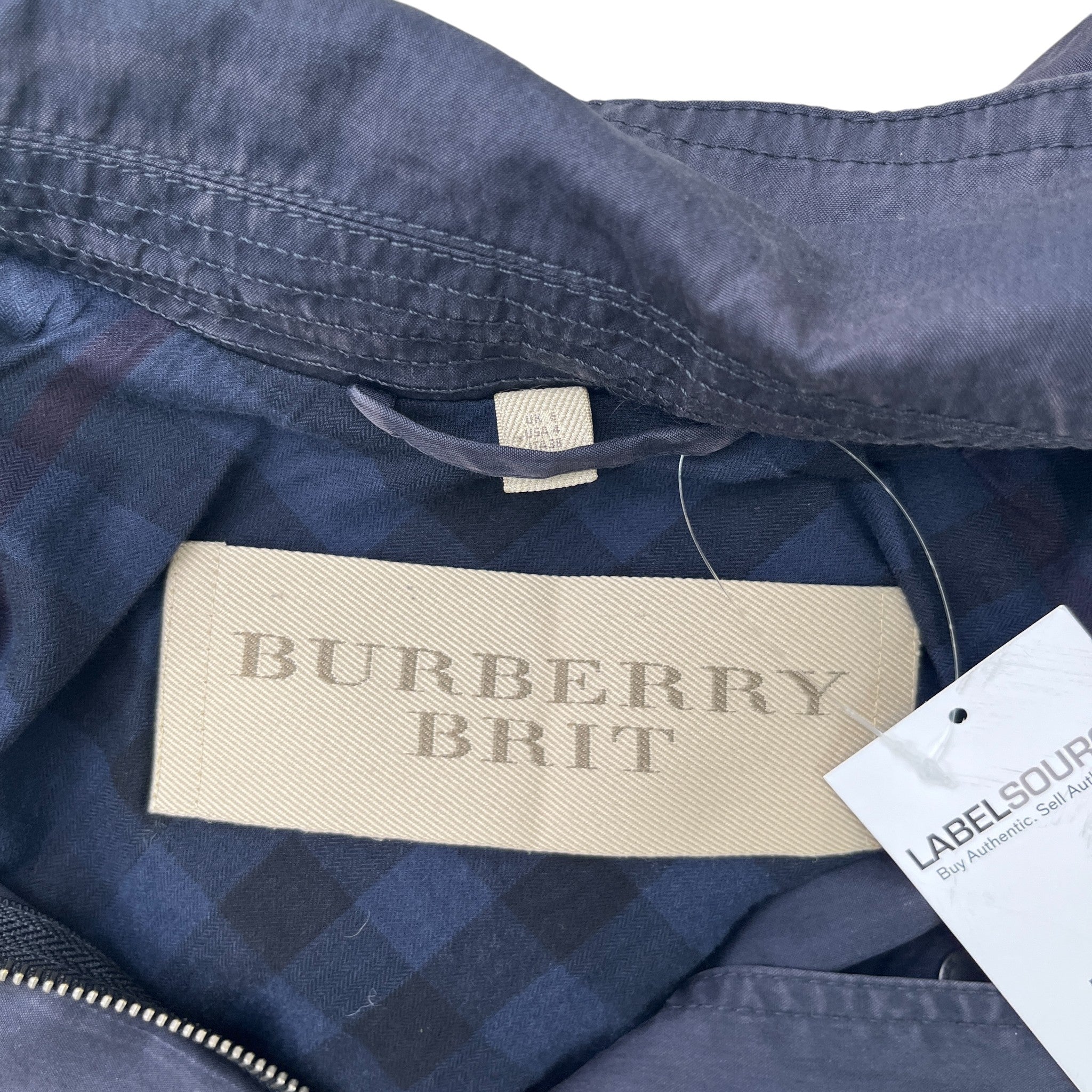 Women's Hooded Trench Jacket Navy Size IT 38 / UK 6