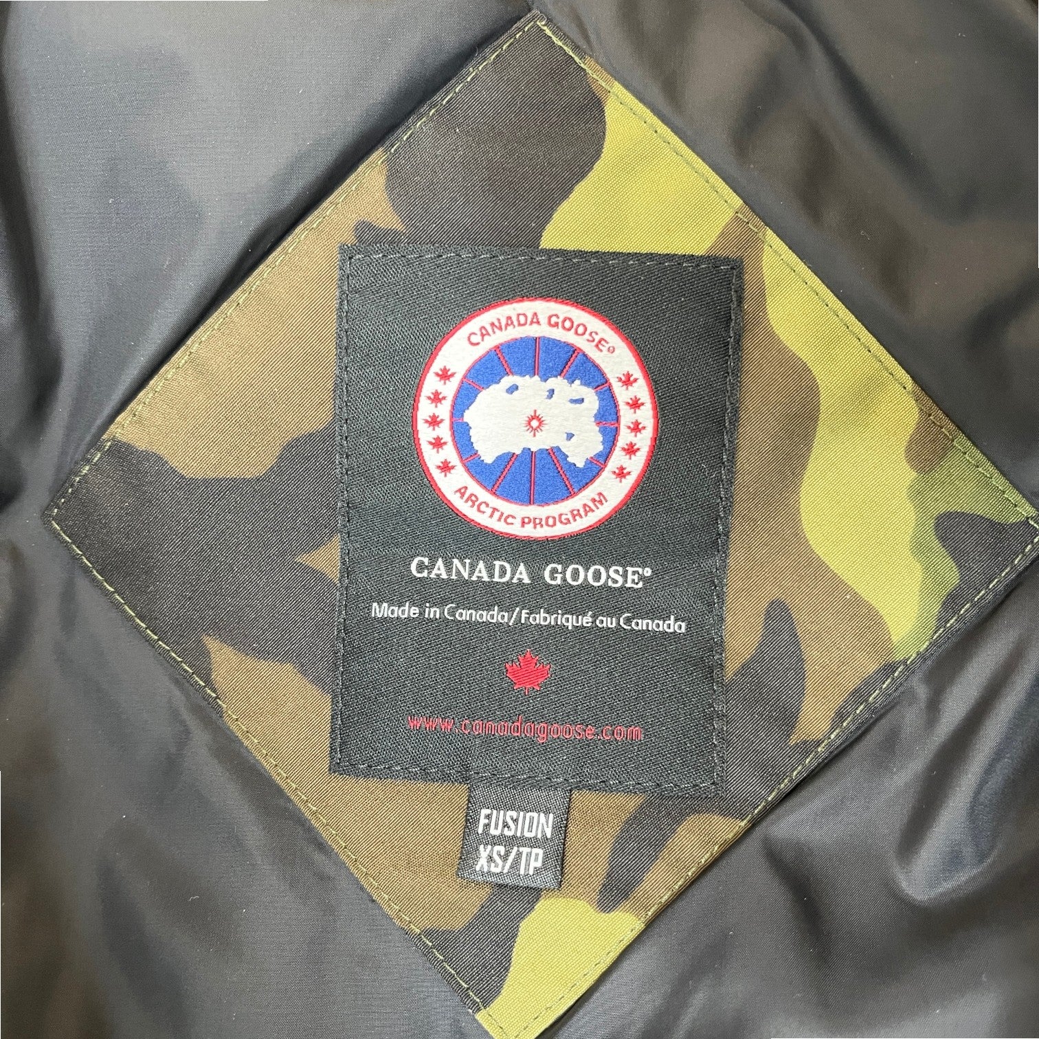 Men's Camo Macmillan Parka Down Jacket Khaki Size XS