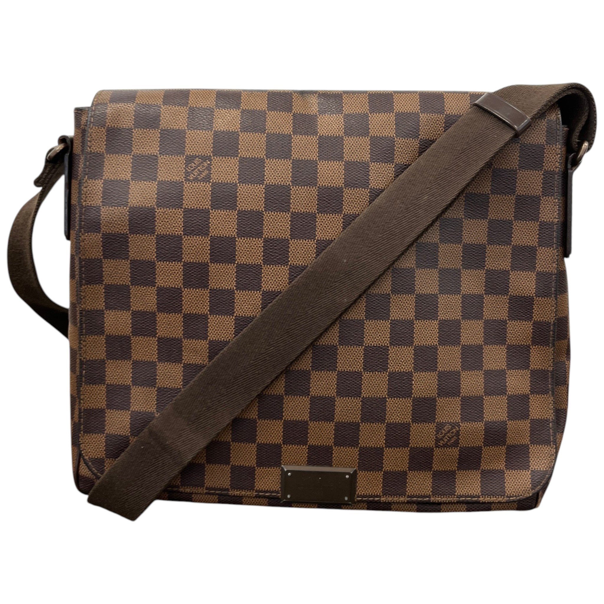Men's Damier Ebene District Mm Messenger Bag Brown