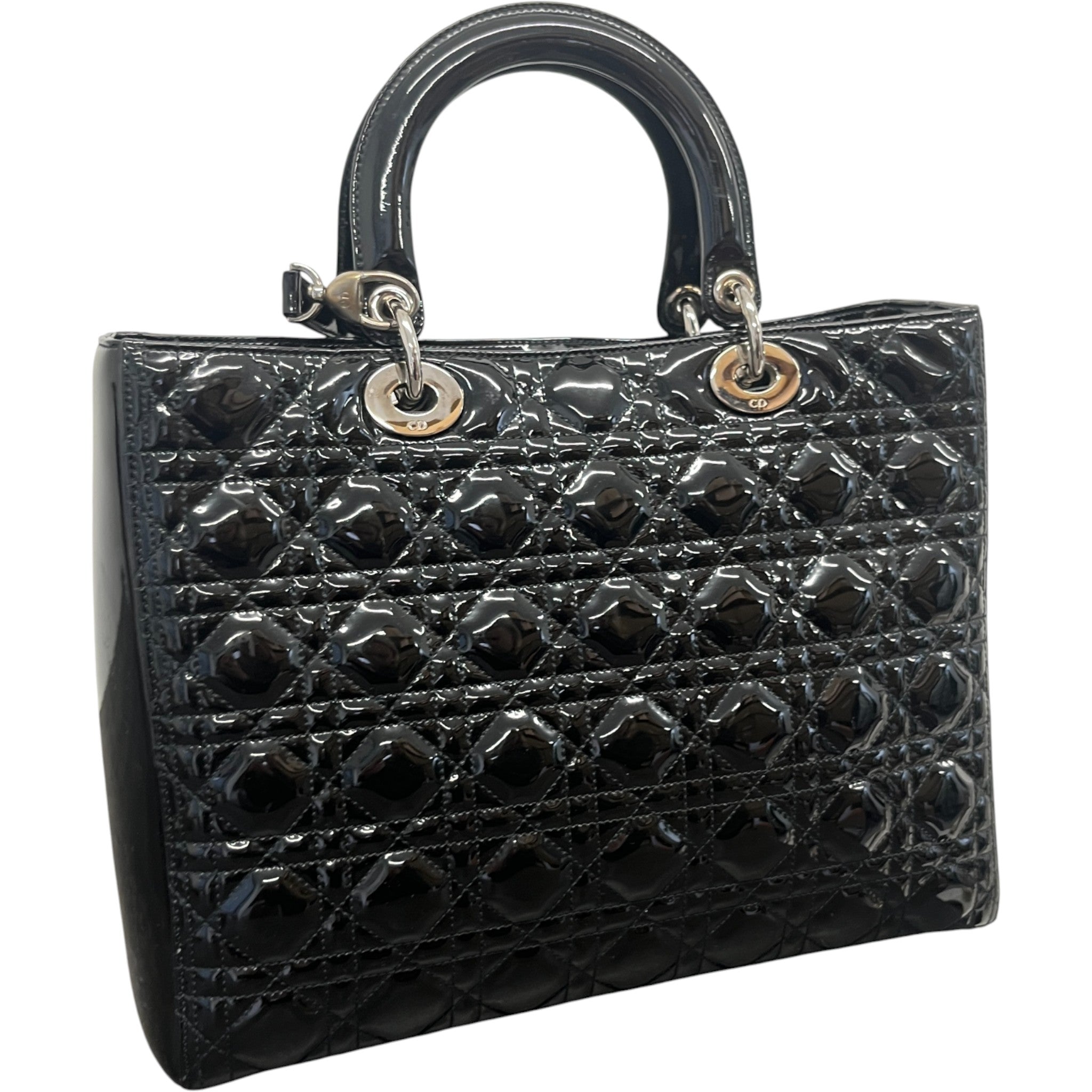 Women's Large Lady Dior Medium Bag Black