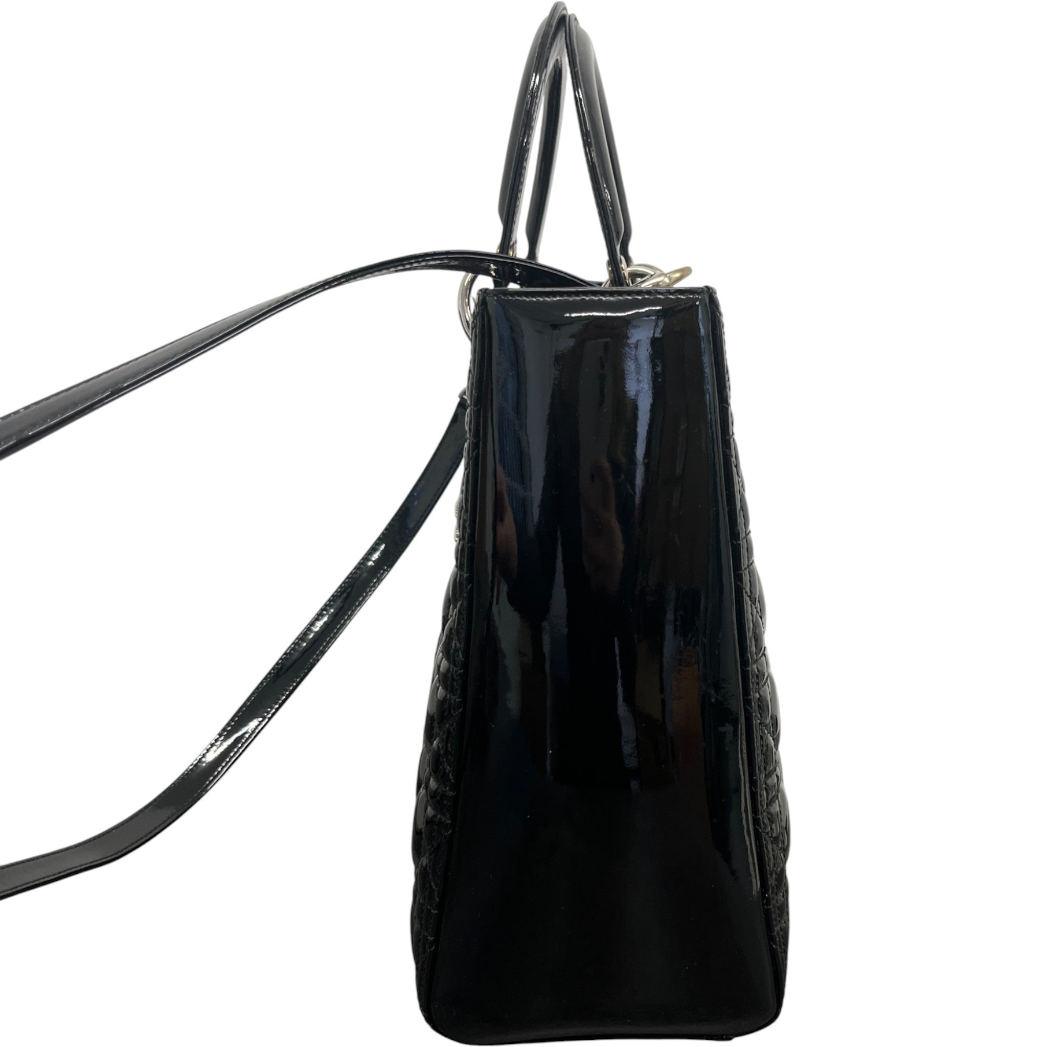 Women's Large Lady Dior Medium Bag Black