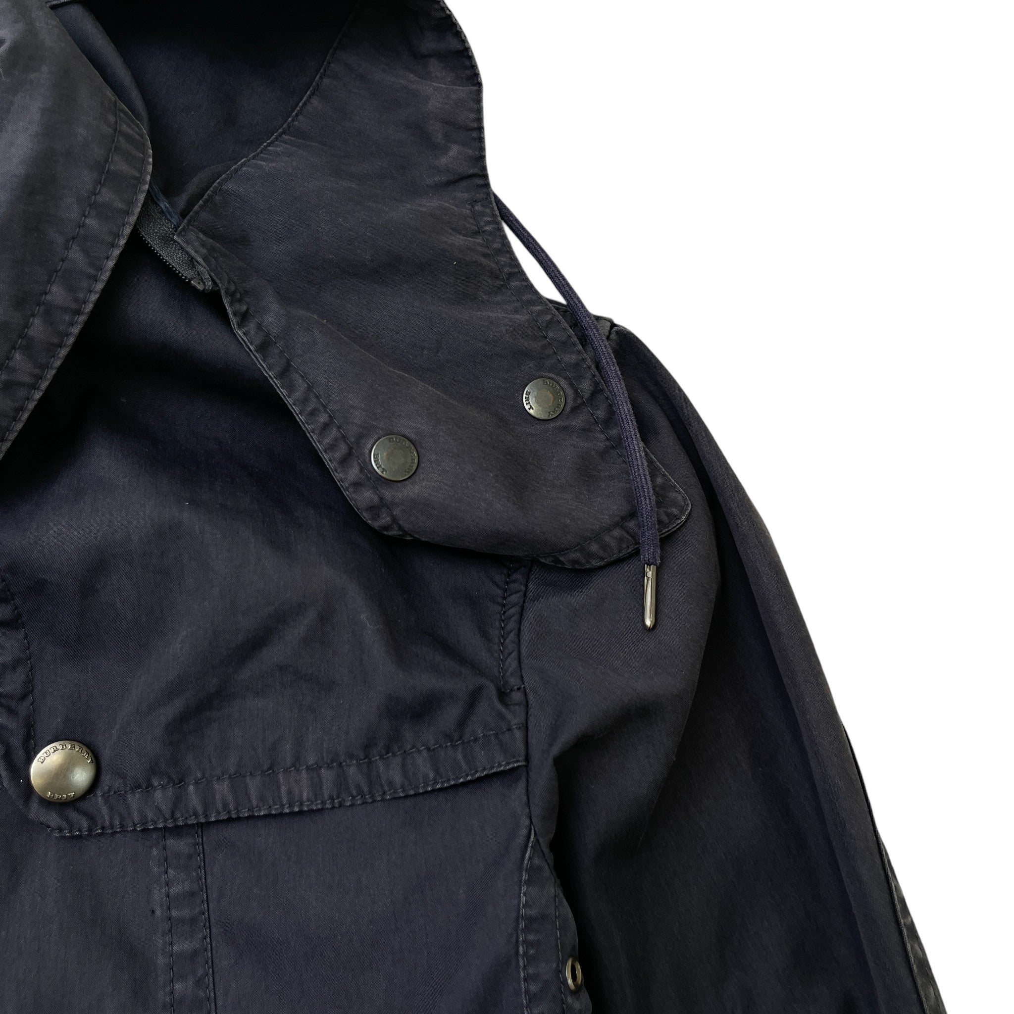 Women's Hooded Trench Jacket Navy Size IT 38 / UK 6