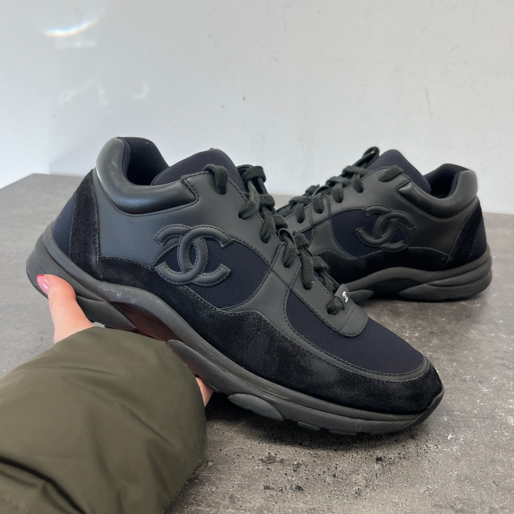 Men's Cc Runner Low Trainers Black Size EU 41.5 / UK 7.5