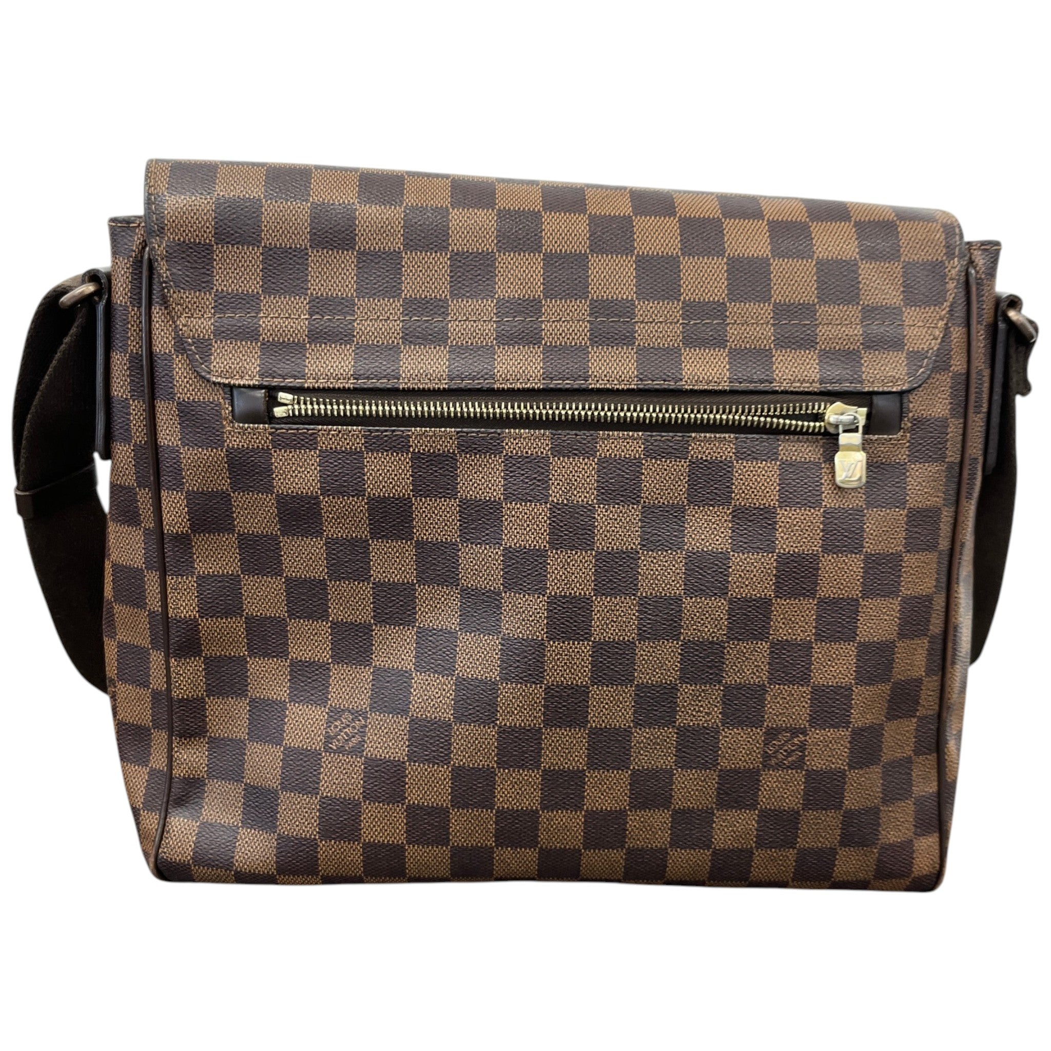 Men's Damier Ebene District Mm Messenger Bag Brown
