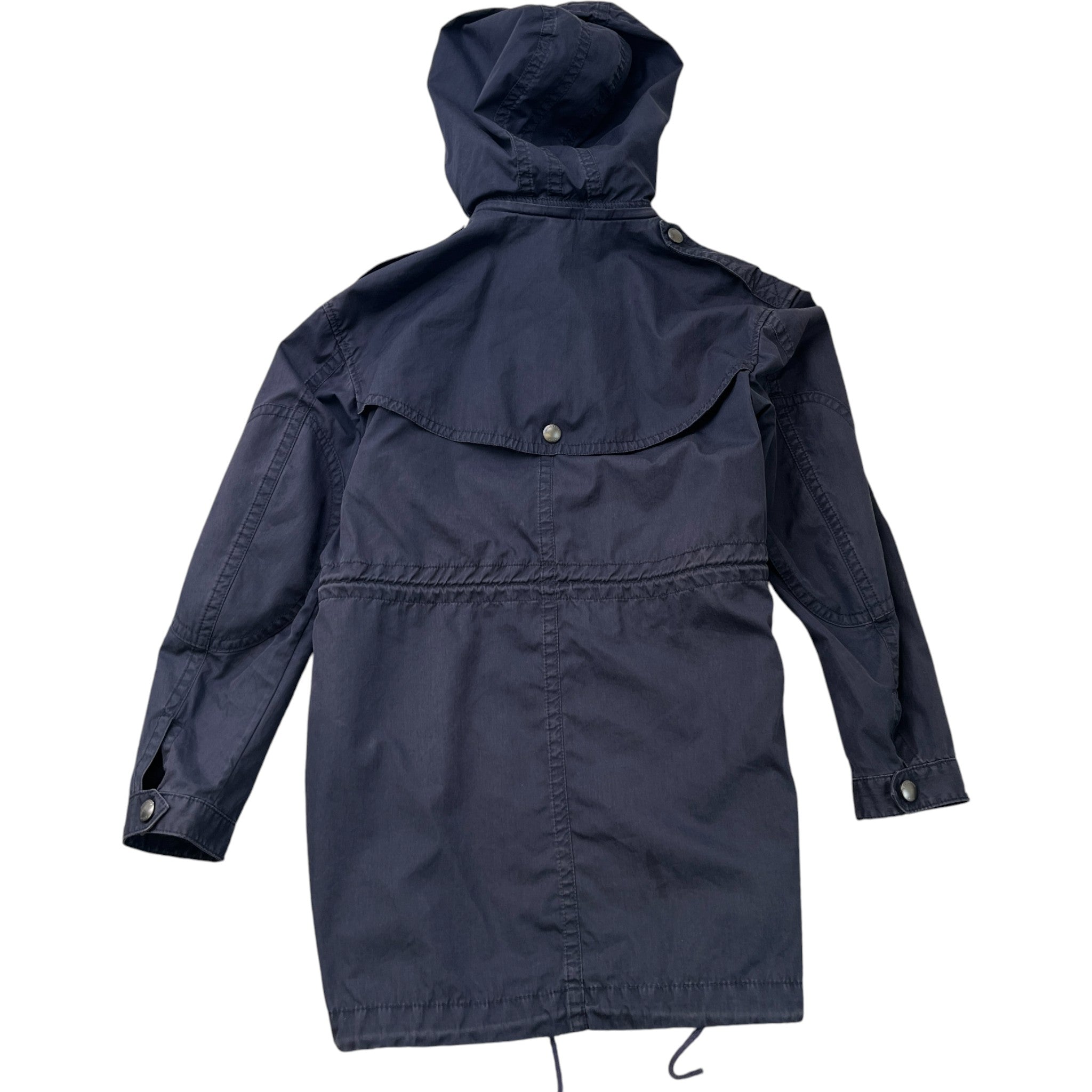 Women's Hooded Trench Jacket Navy Size IT 38 / UK 6