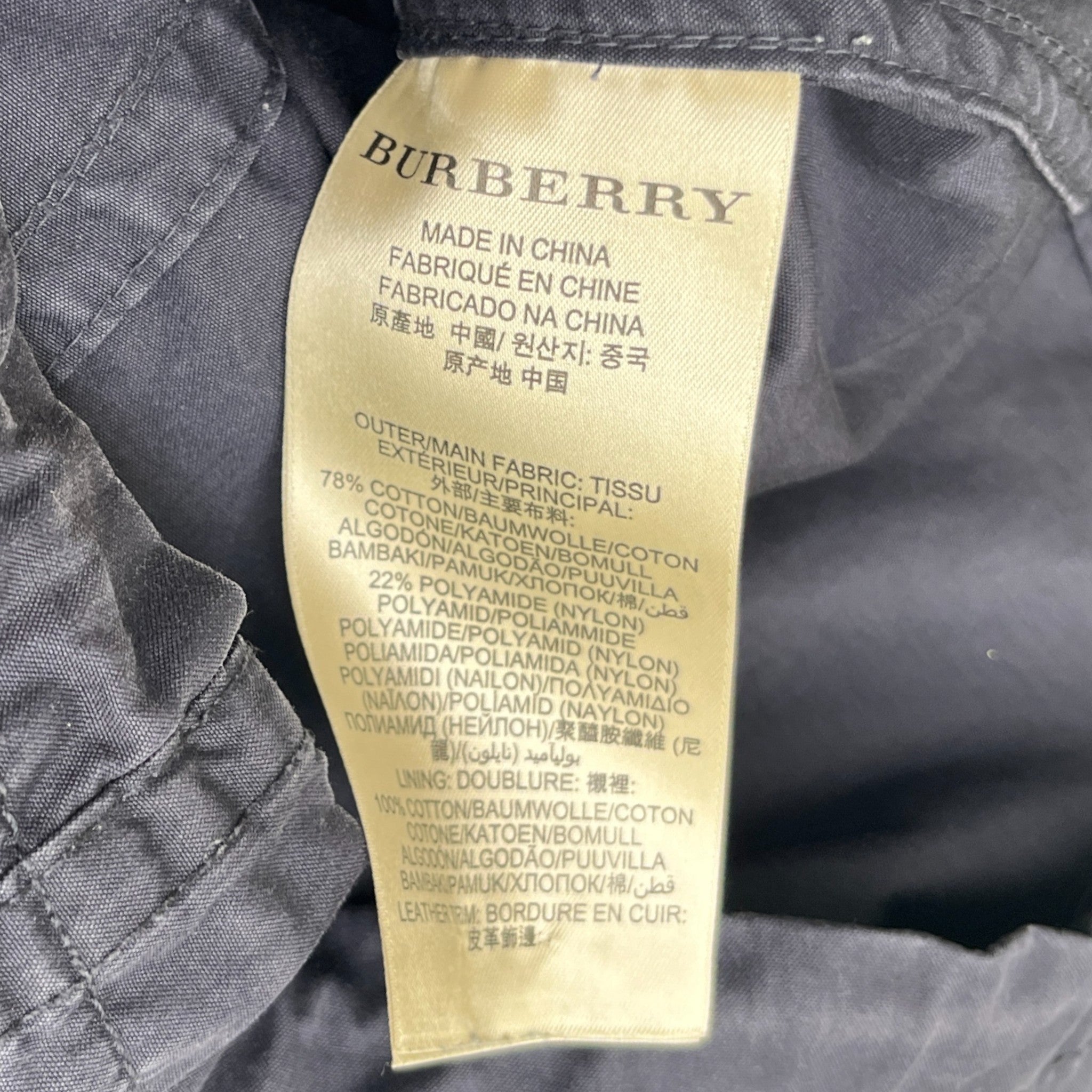 Women's Hooded Trench Jacket Navy Size IT 38 / UK 6