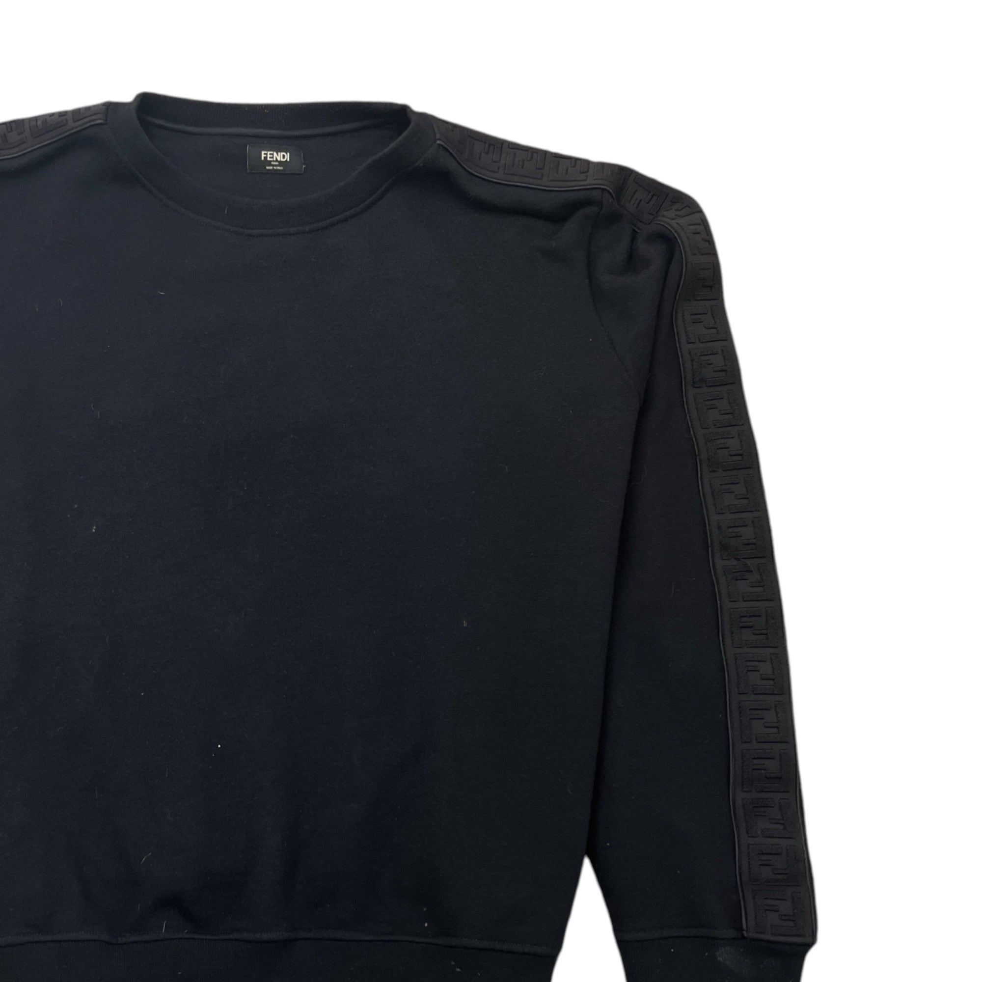 Men's Ff Tape Logo Sweatshirt Black Size XL