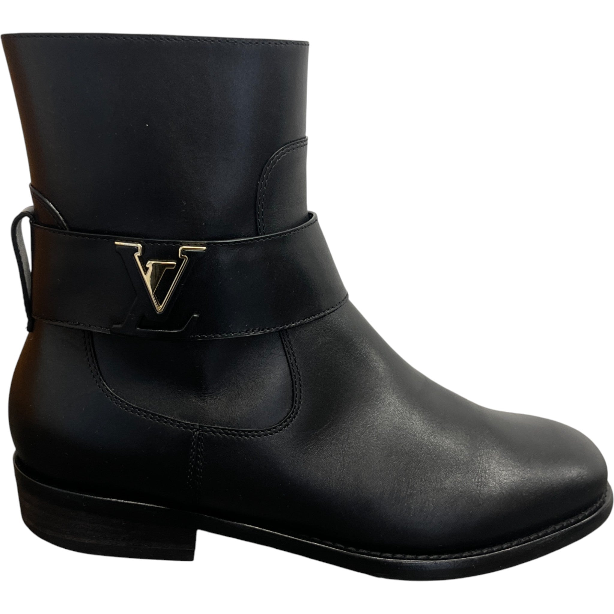 Women's Lv Midtown Flat Ankle Boots Black Size EU 39 / UK 6