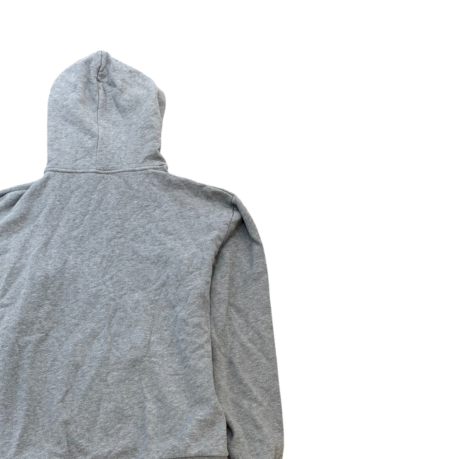 Men's Logo Print Hoodie Grey Size M