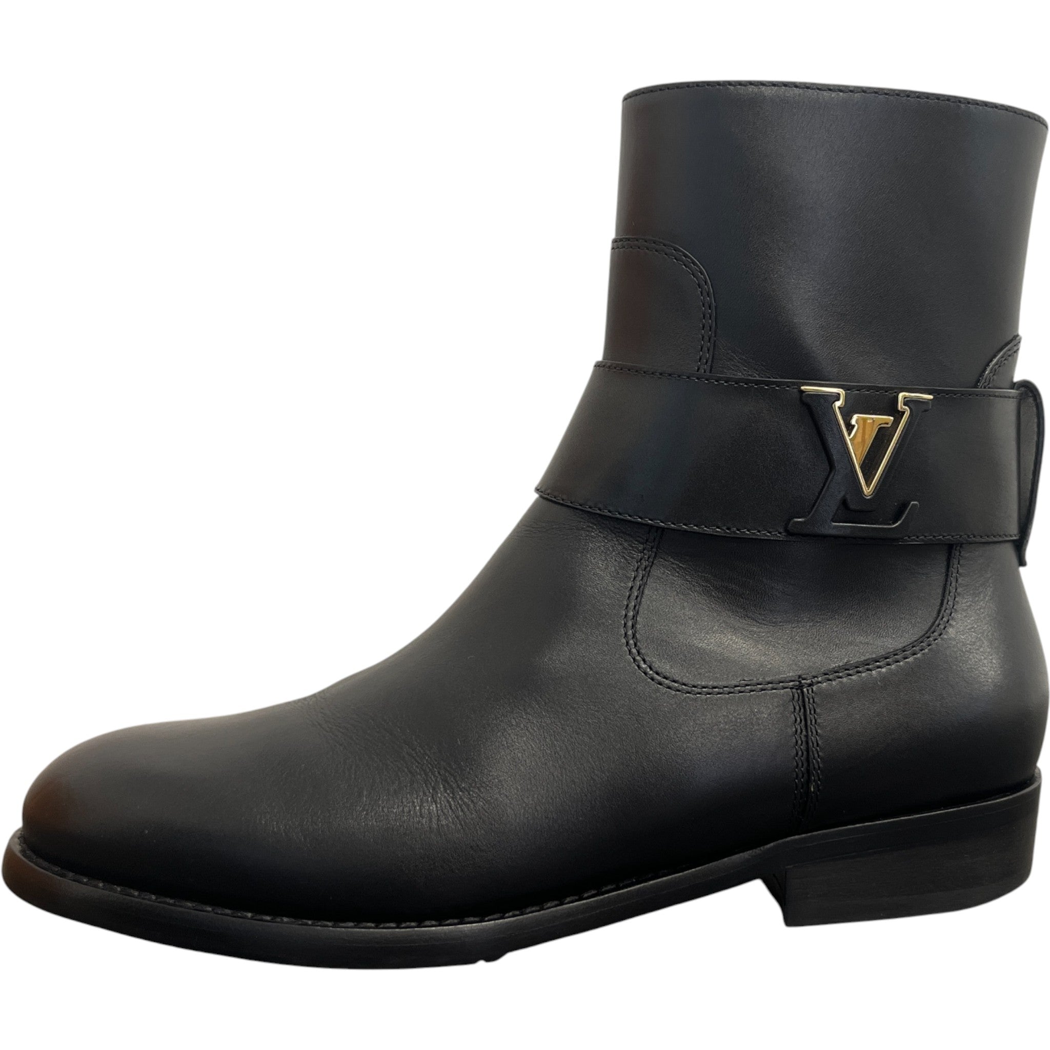 Women's Lv Midtown Flat Ankle Boots Black Size EU 39 / UK 6