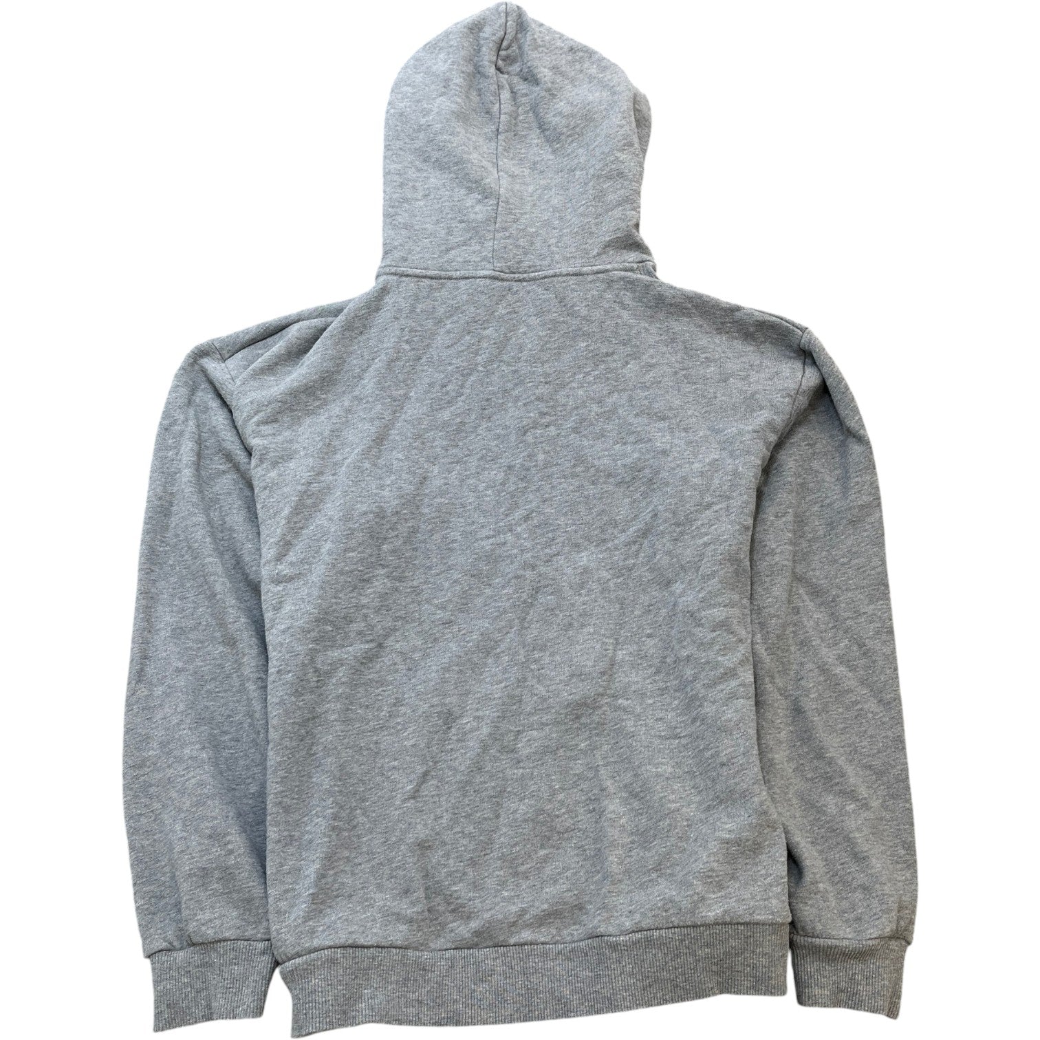 Men's Logo Print Hoodie Grey Size M