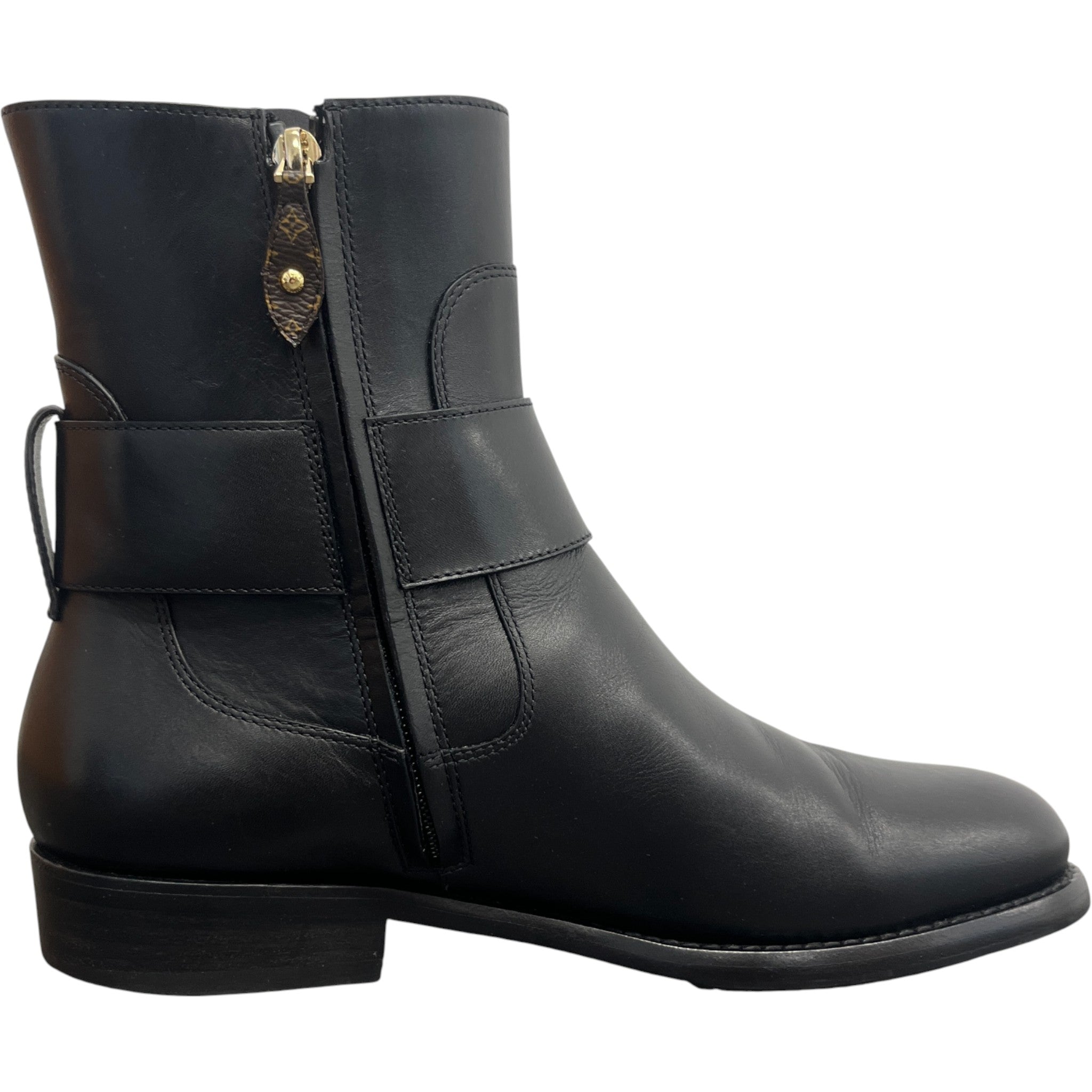 Women's Lv Midtown Flat Ankle Boots Black Size EU 39 / UK 6