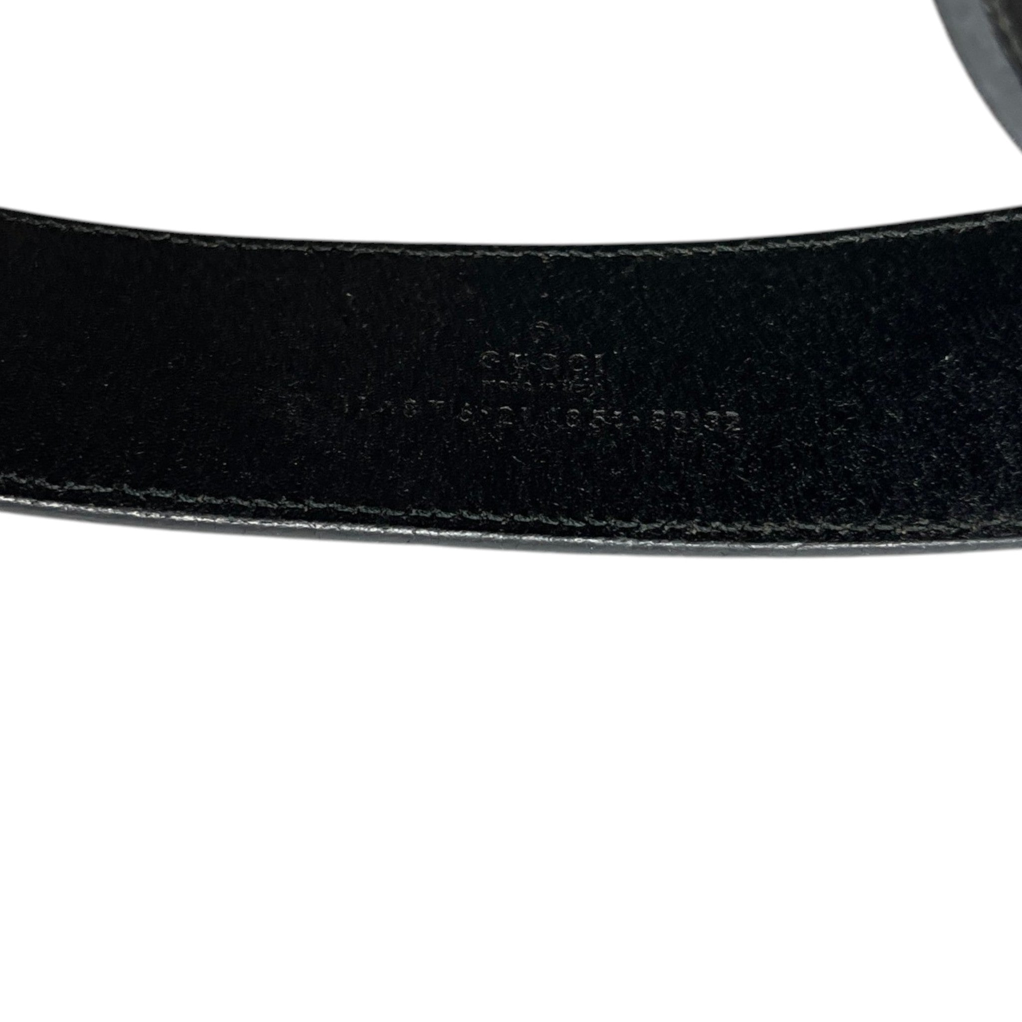 Women's Interlocking G Belt Black Size 80CM / UK 8