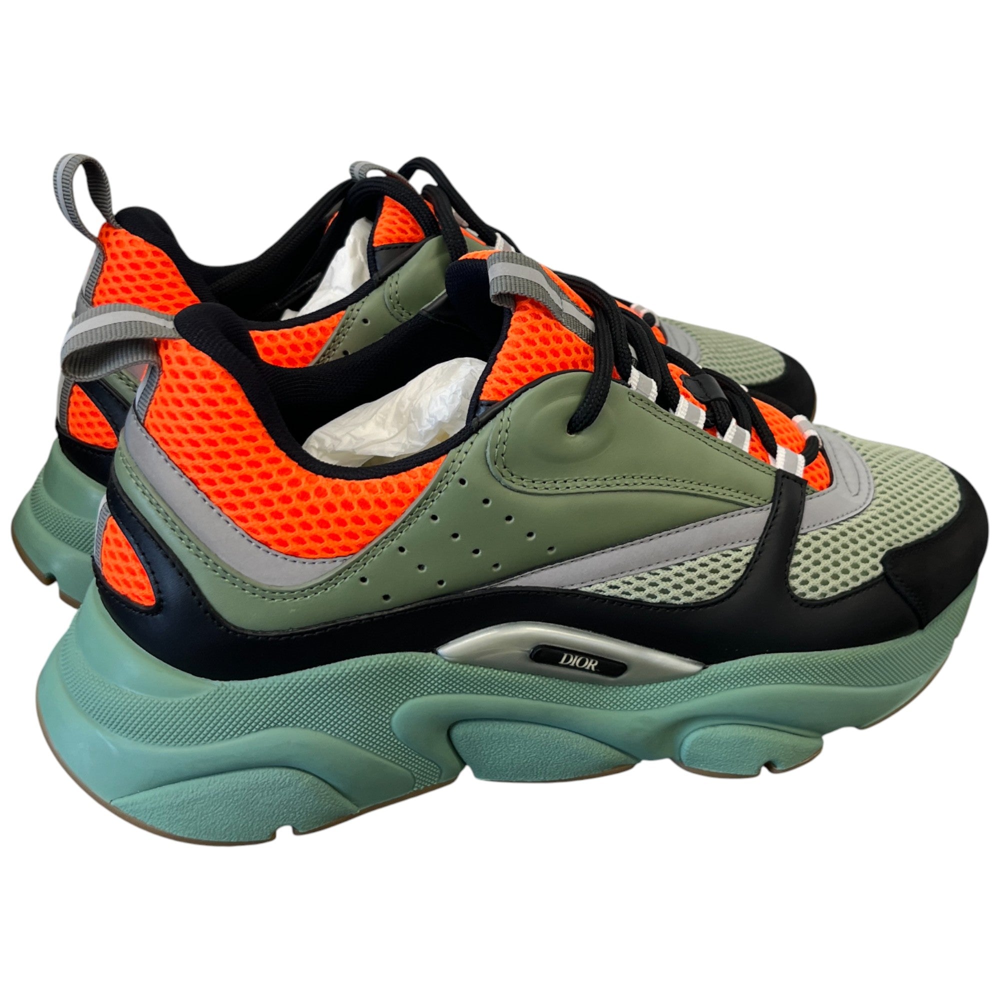 Men's B22 Technical Mesh Low Trainers Green Size EU 43 / UK 9