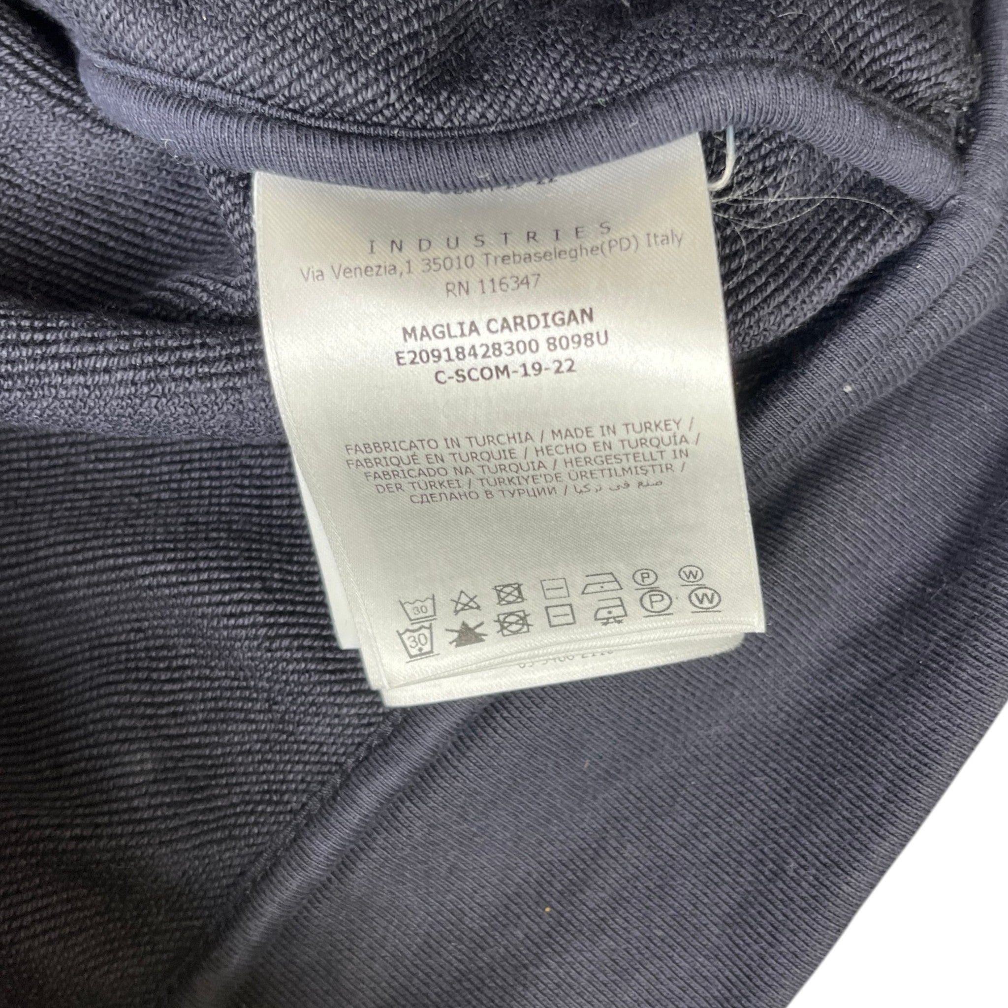 Men's Maglia Hoodie Navy Size S