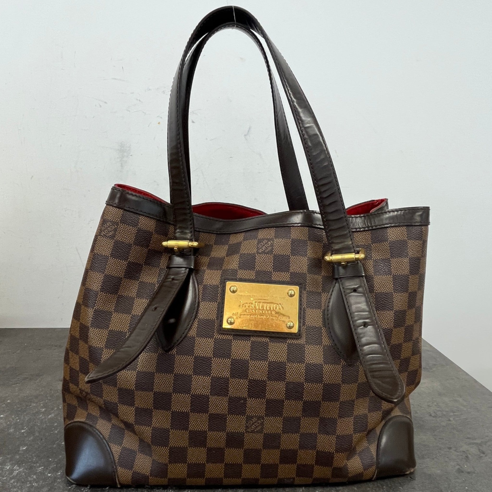 Women's Damier Ebene Hampstead Mm Tote Bag Brown