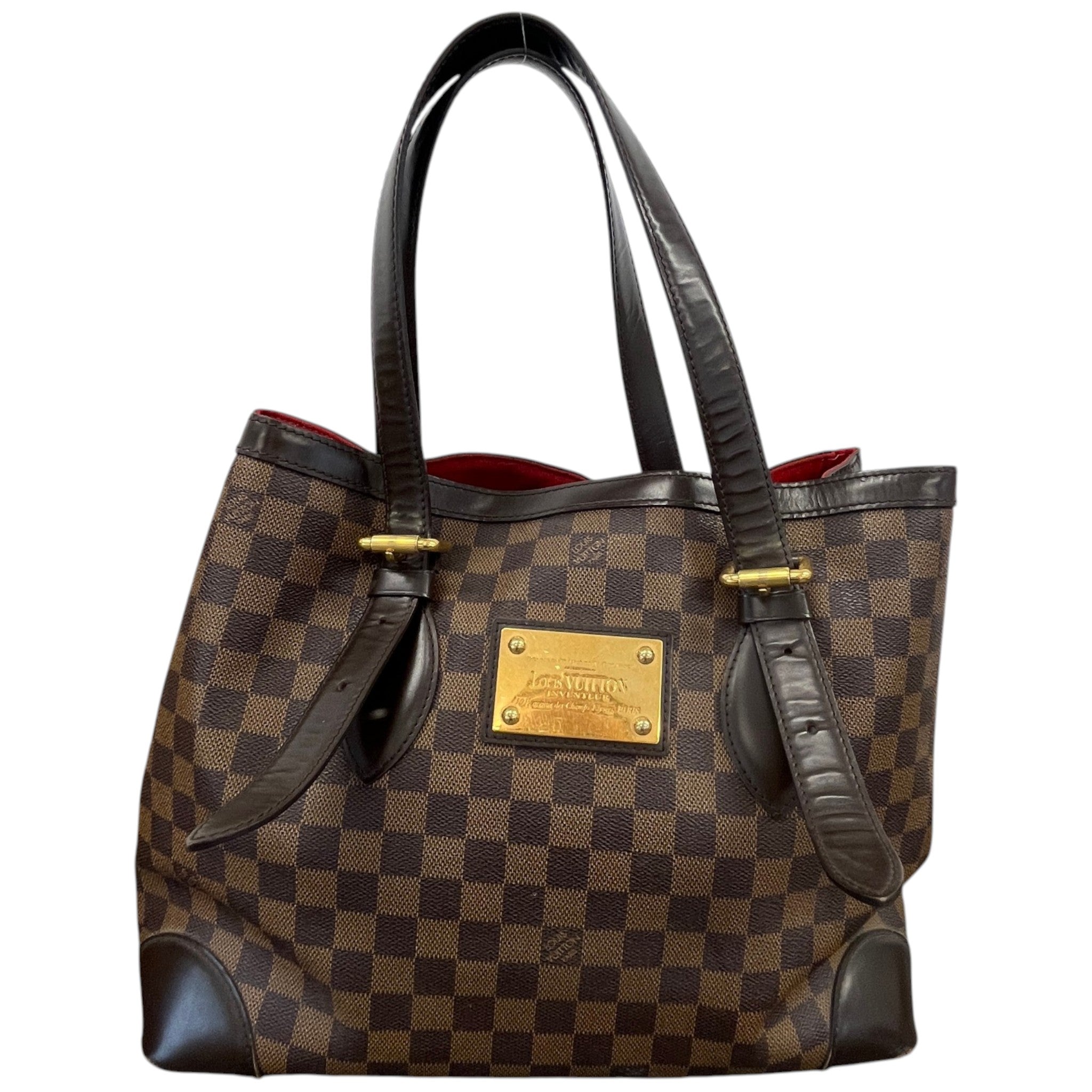 Women's Damier Ebene Hampstead Mm Tote Bag Brown