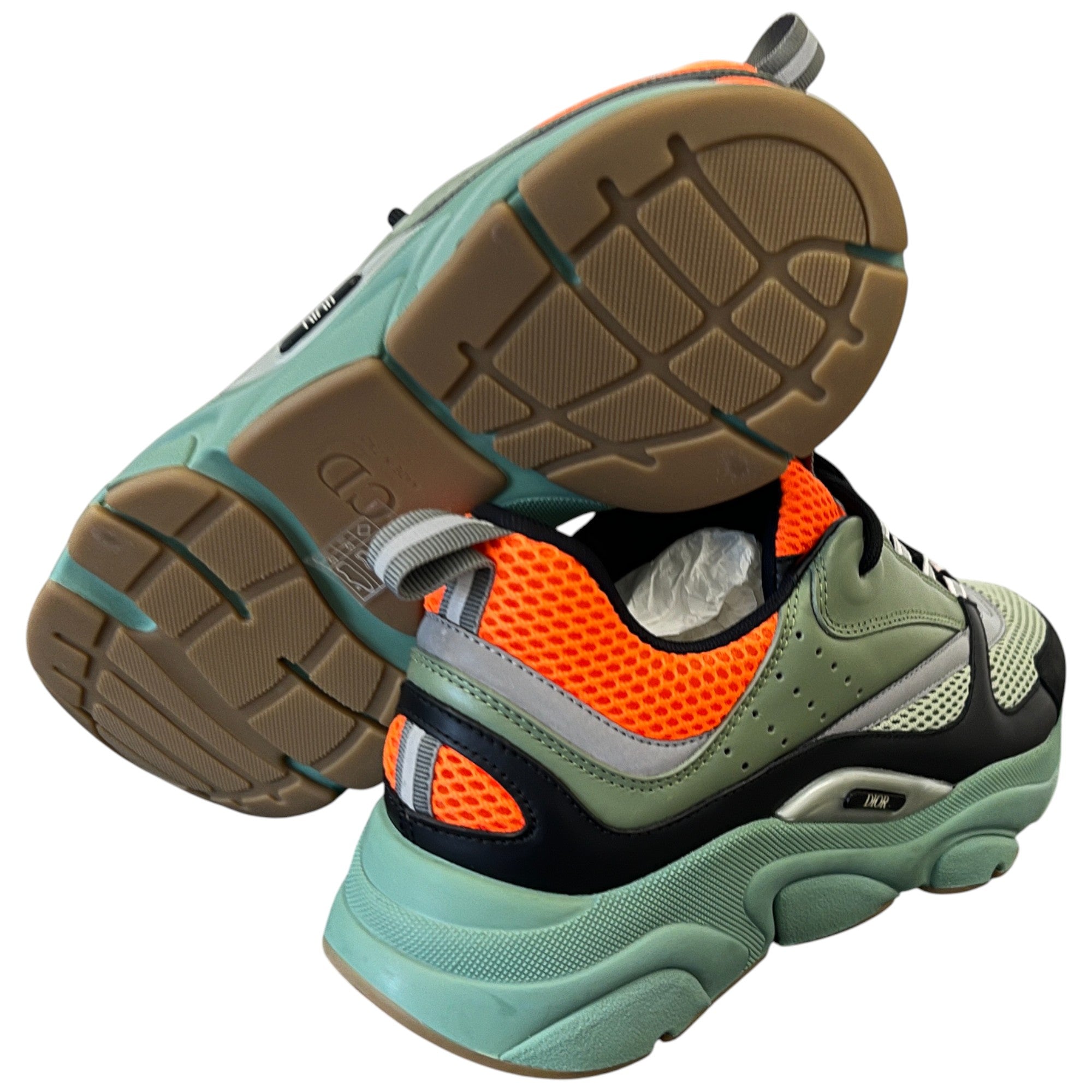 Men's B22 Technical Mesh Low Trainers Green Size EU 43 / UK 9