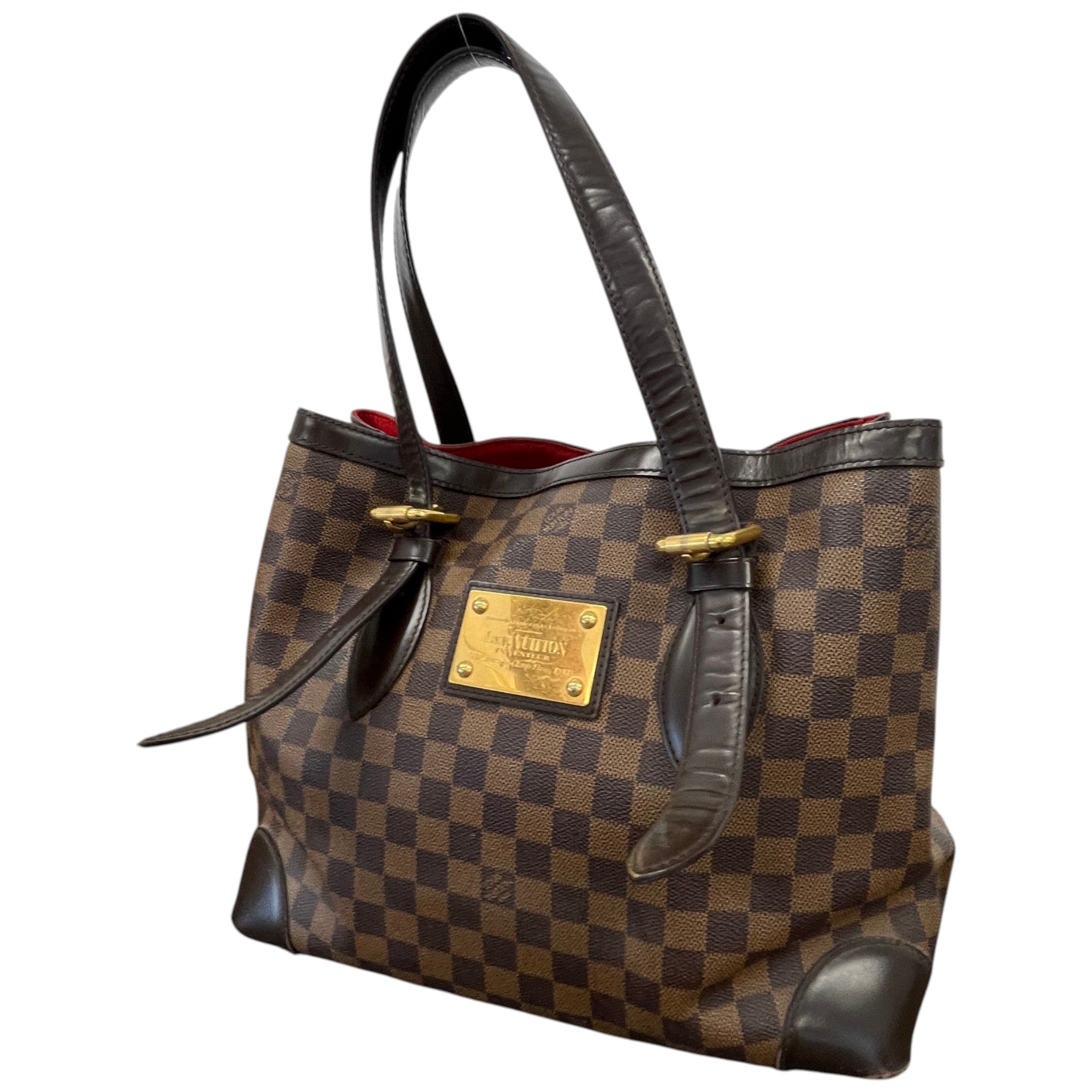Women's Damier Ebene Hampstead Mm Tote Bag Brown
