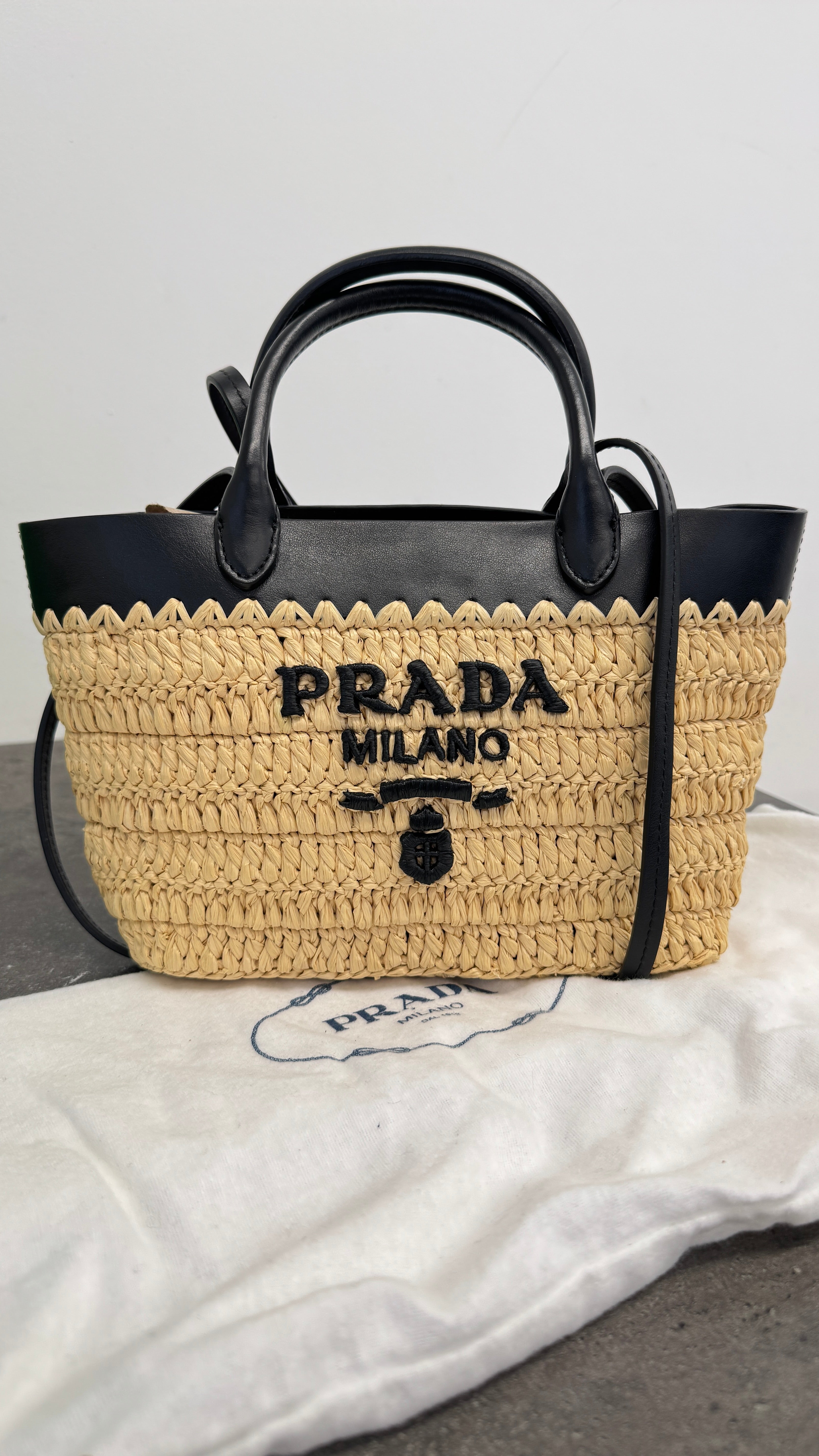 Women's Mini Crochet Tote Handbag Beige