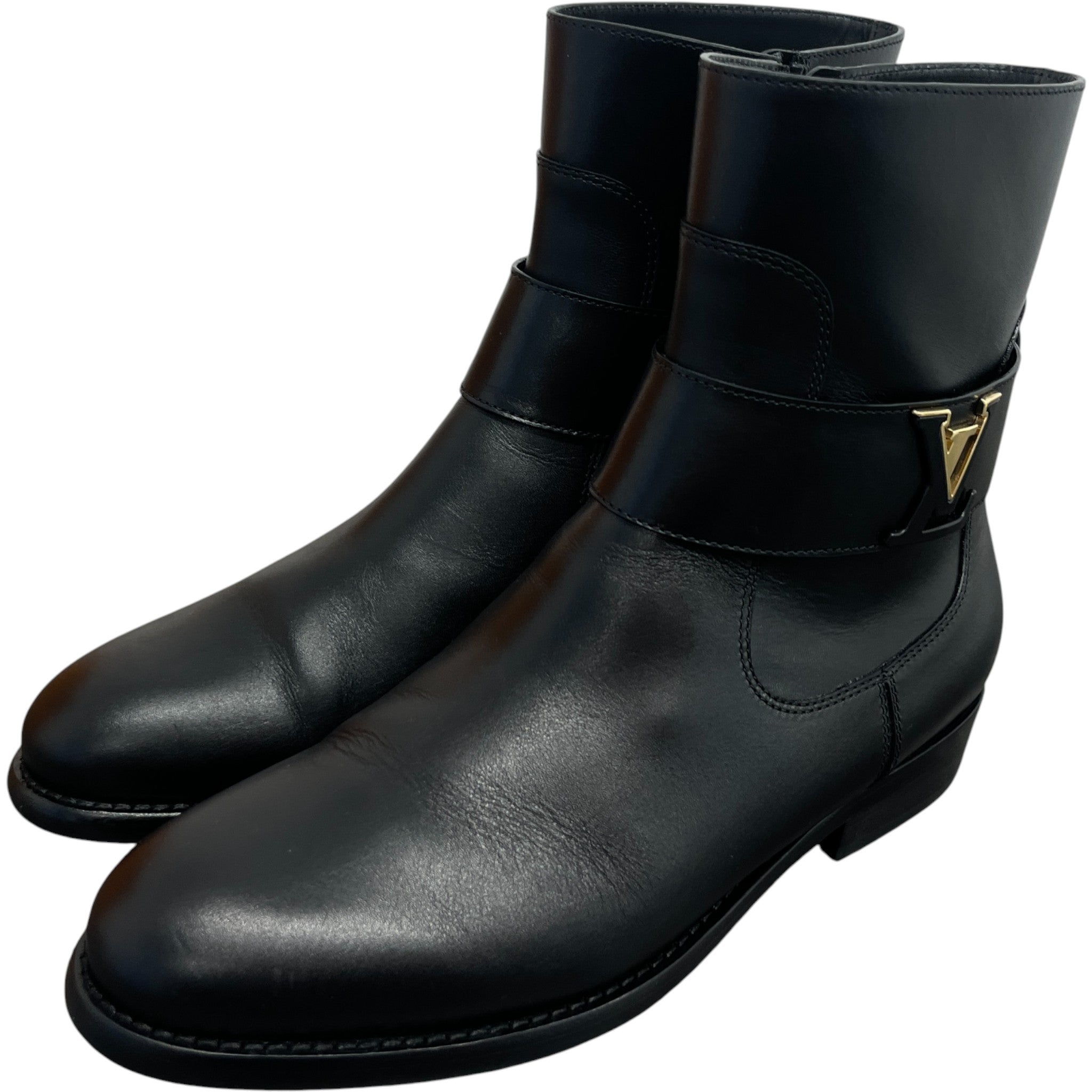 Women's Lv Midtown Flat Ankle Boots Black Size EU 39 / UK 6