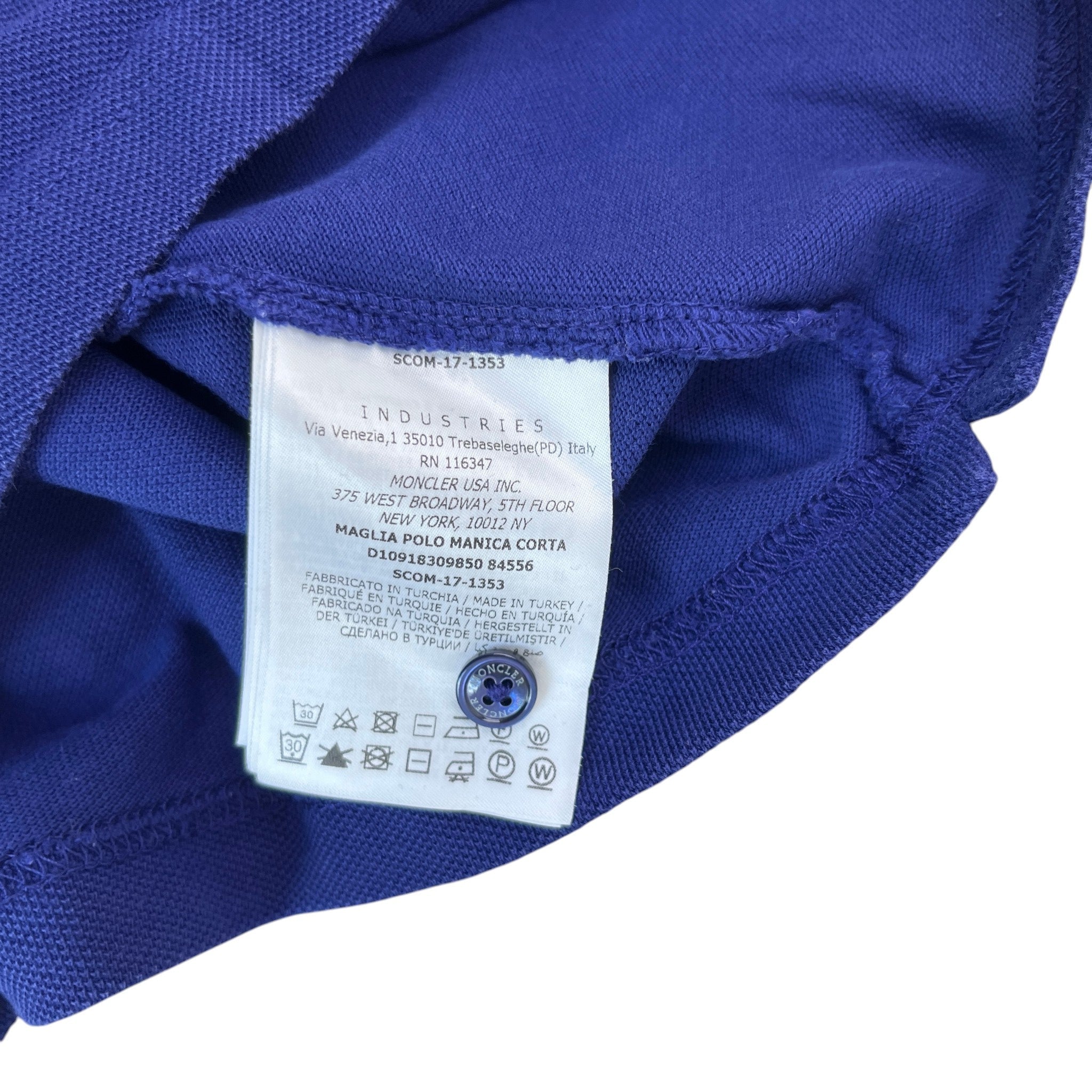 Men's Maglia Polo Shirt Navy Size XS