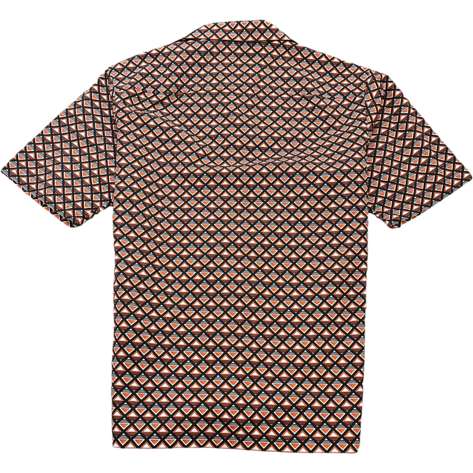 Men's Triangle Logo Short Sleeve Shirt Orange Size S