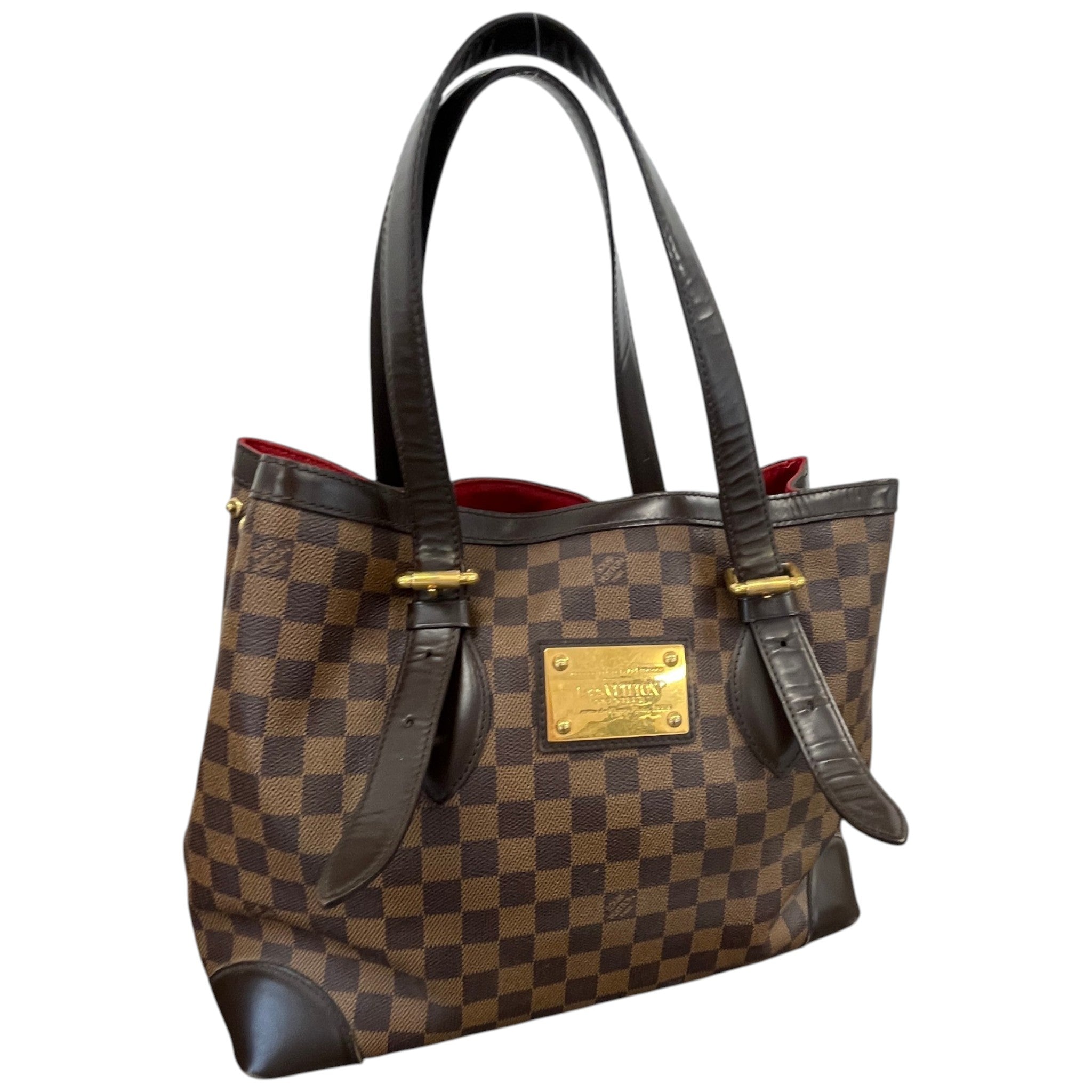 Women's Damier Ebene Hampstead Mm Tote Bag Brown