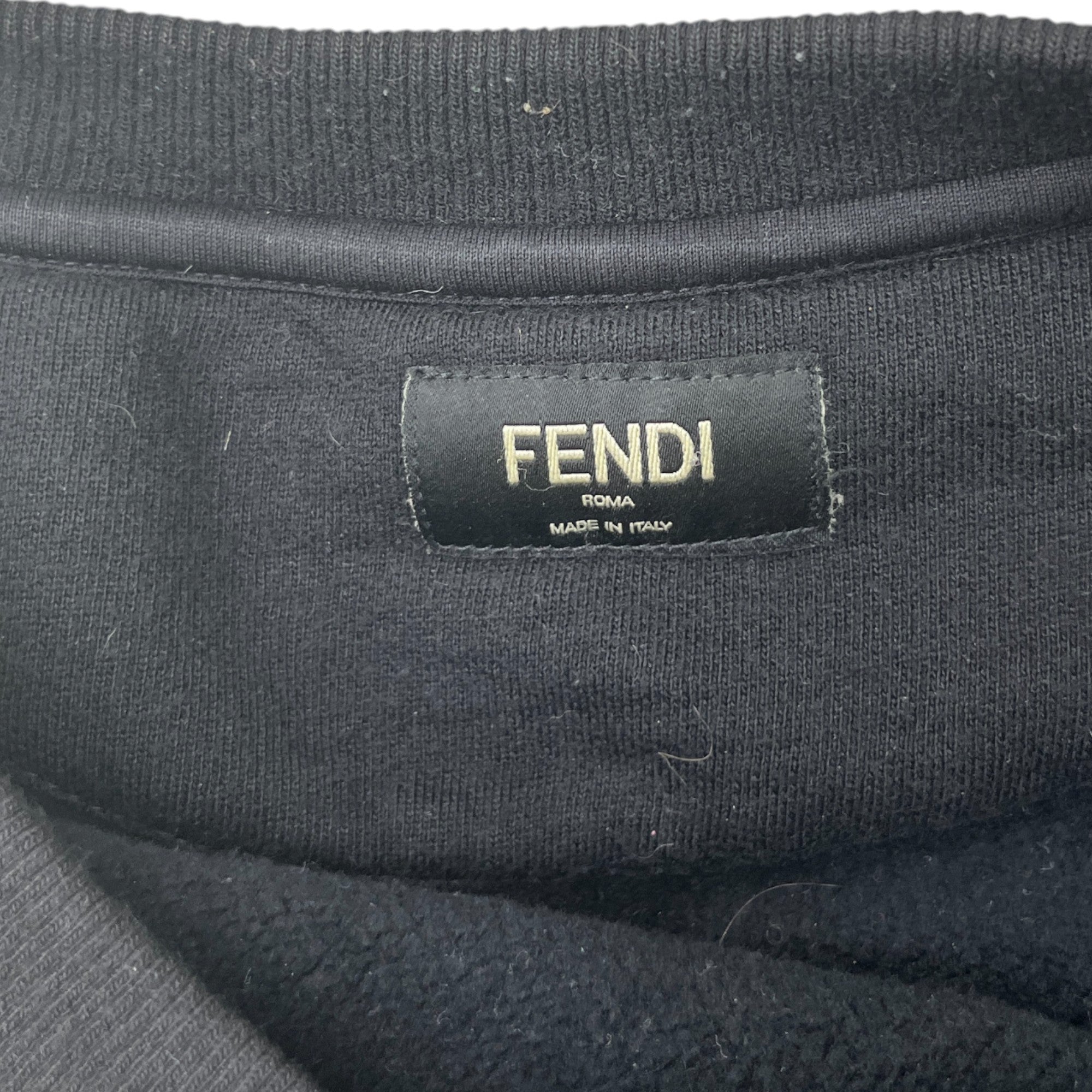 Men's Ff Tape Logo Sweatshirt Black Size XL