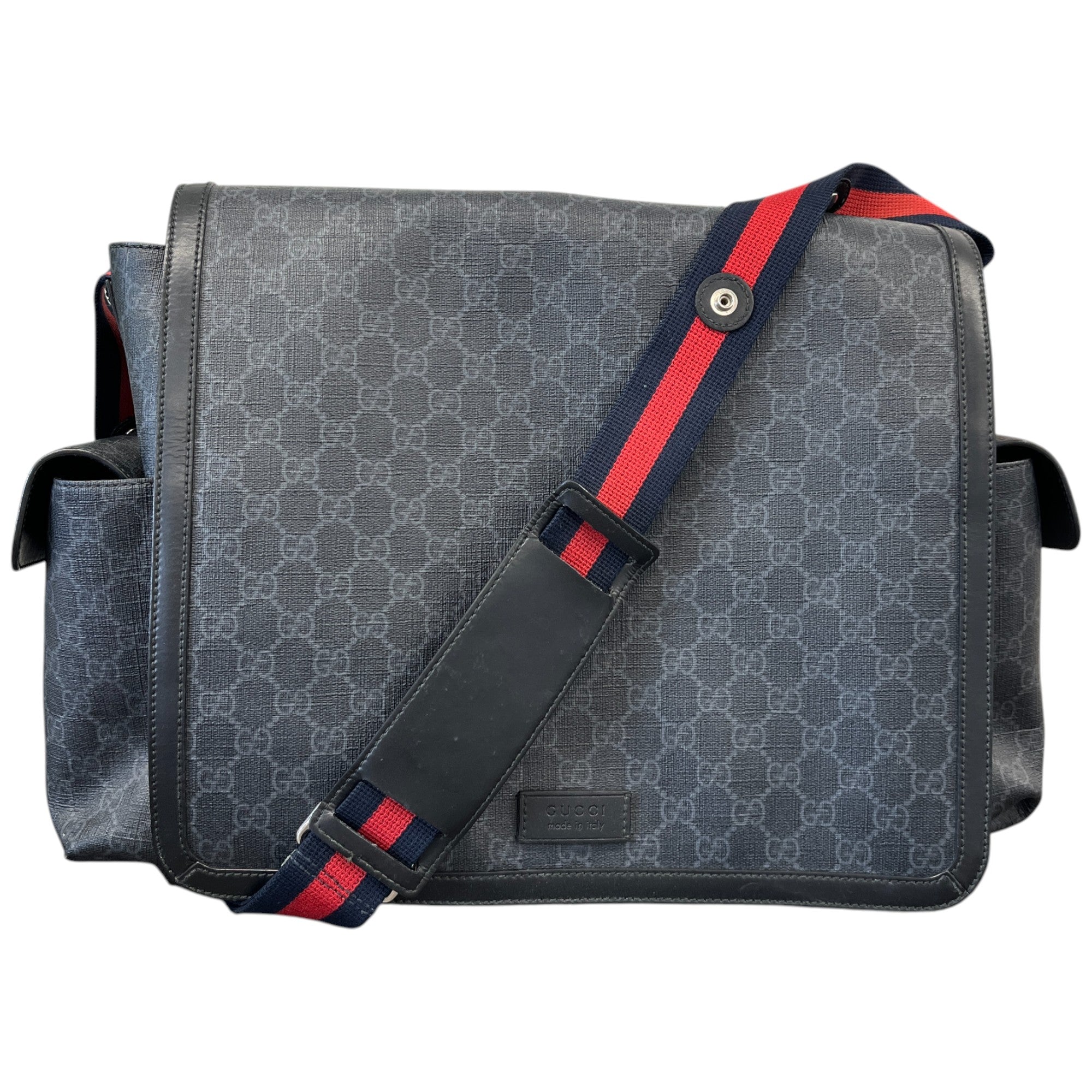 Women's Gg Web Large Baby Changing Bag Black