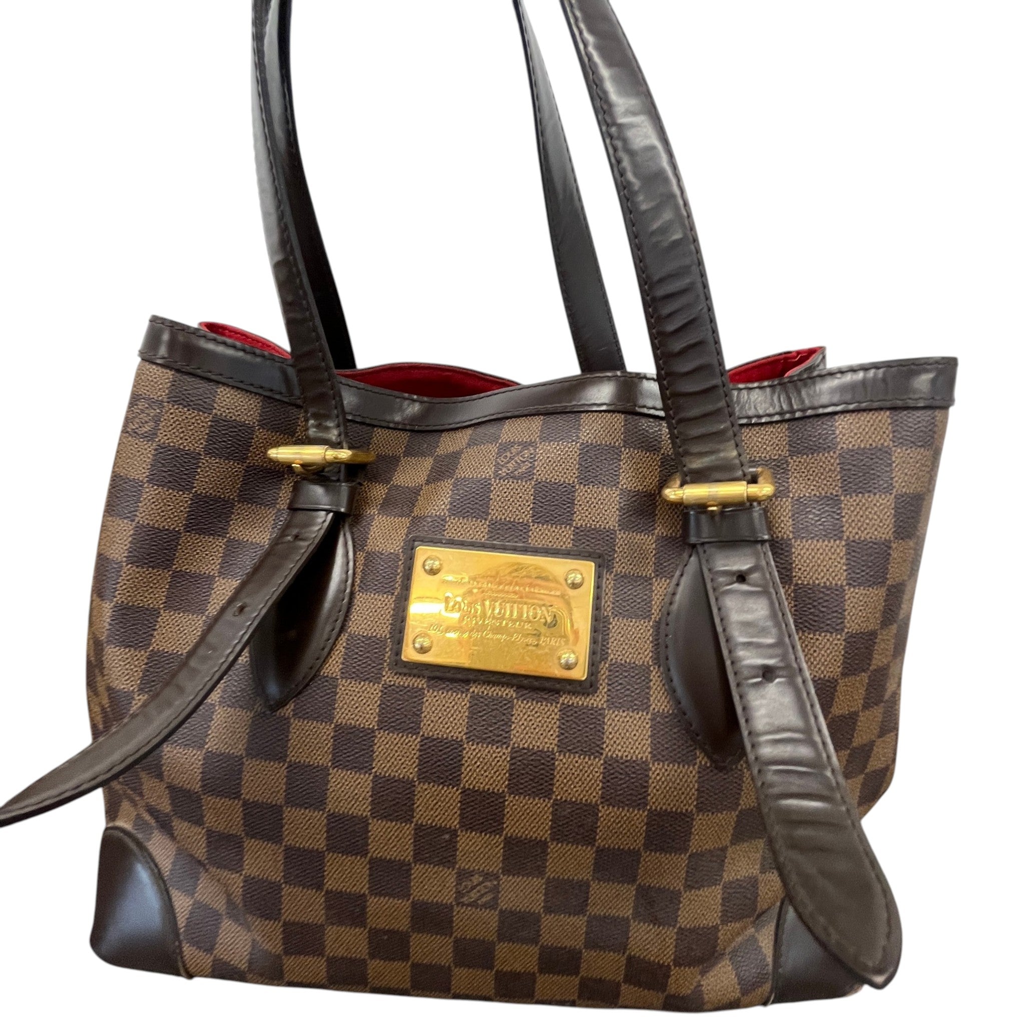 Women's Damier Ebene Hampstead Mm Tote Bag Brown