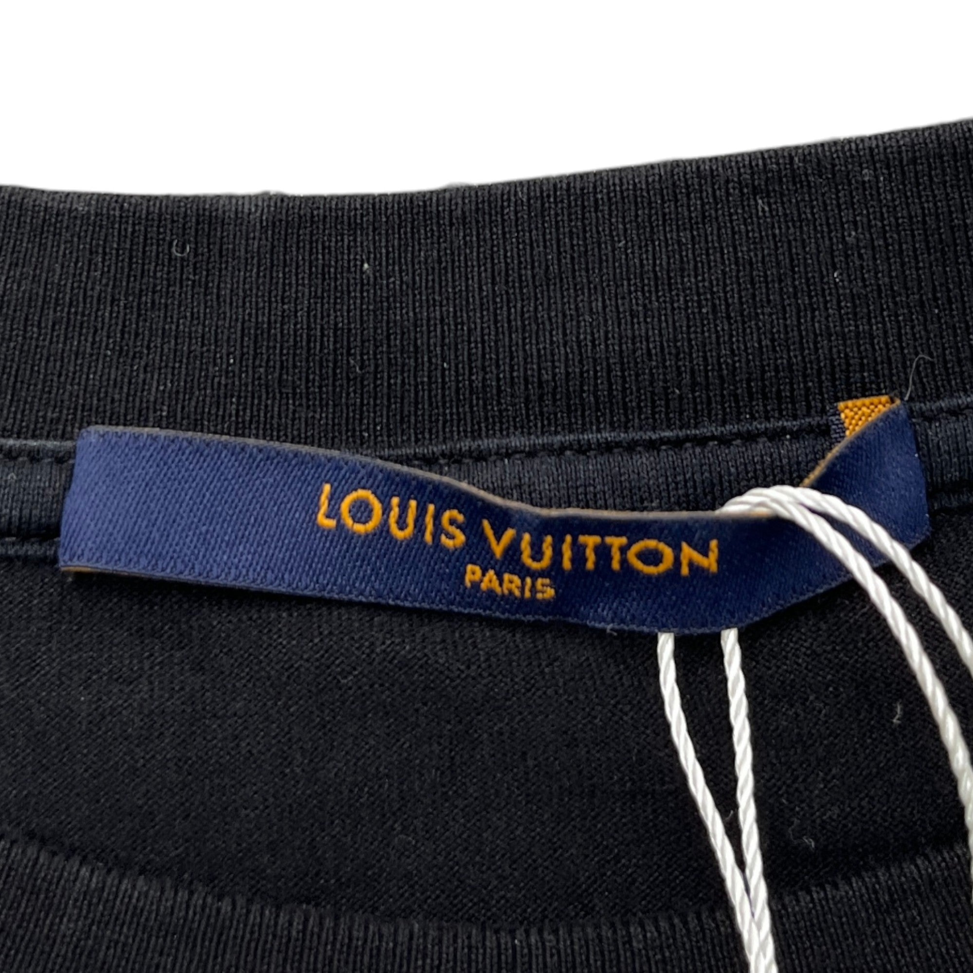 Men's Gradient Monogram T-Shirt Black Size XS