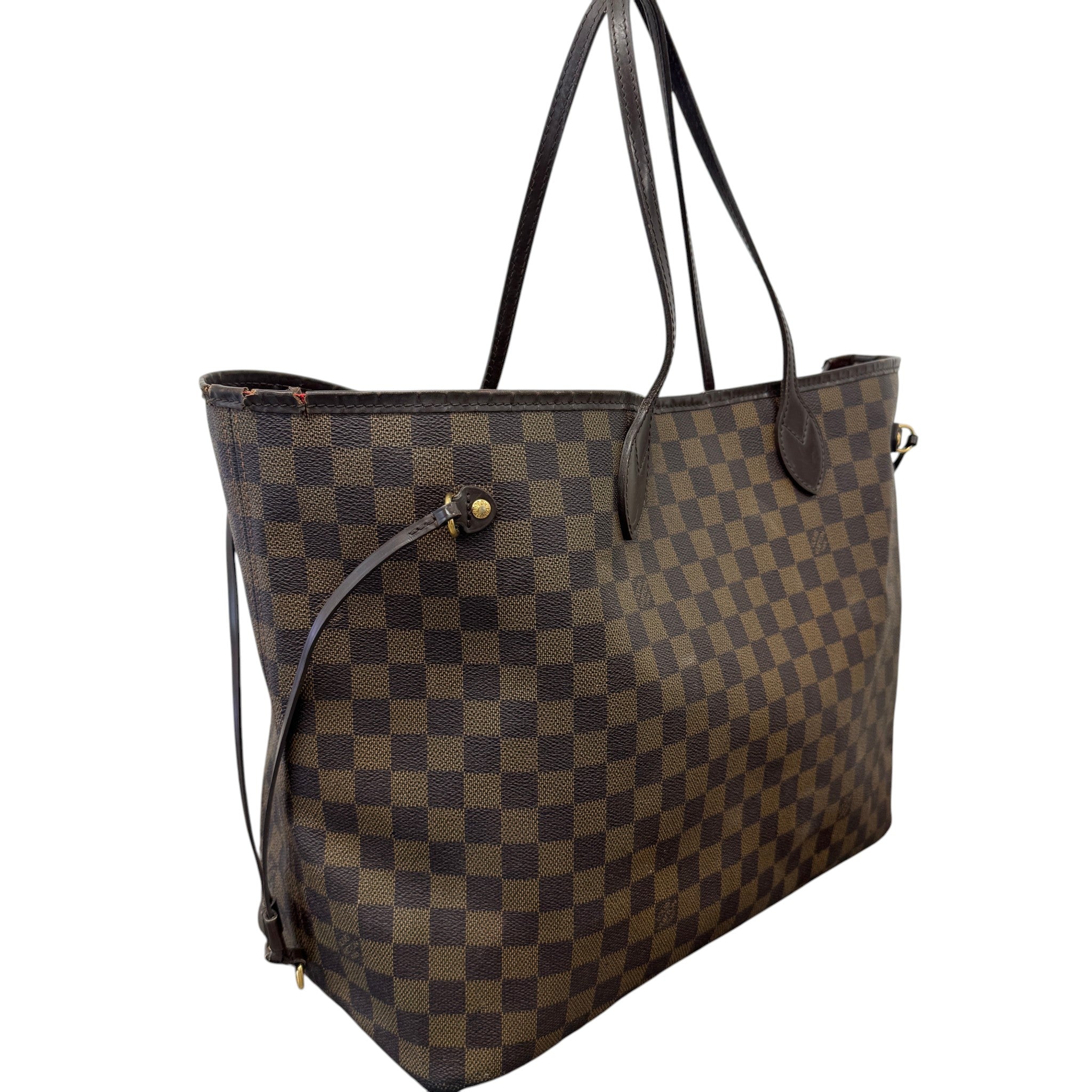 Women's Damier Ebene Neverfull Gm Bag Brown