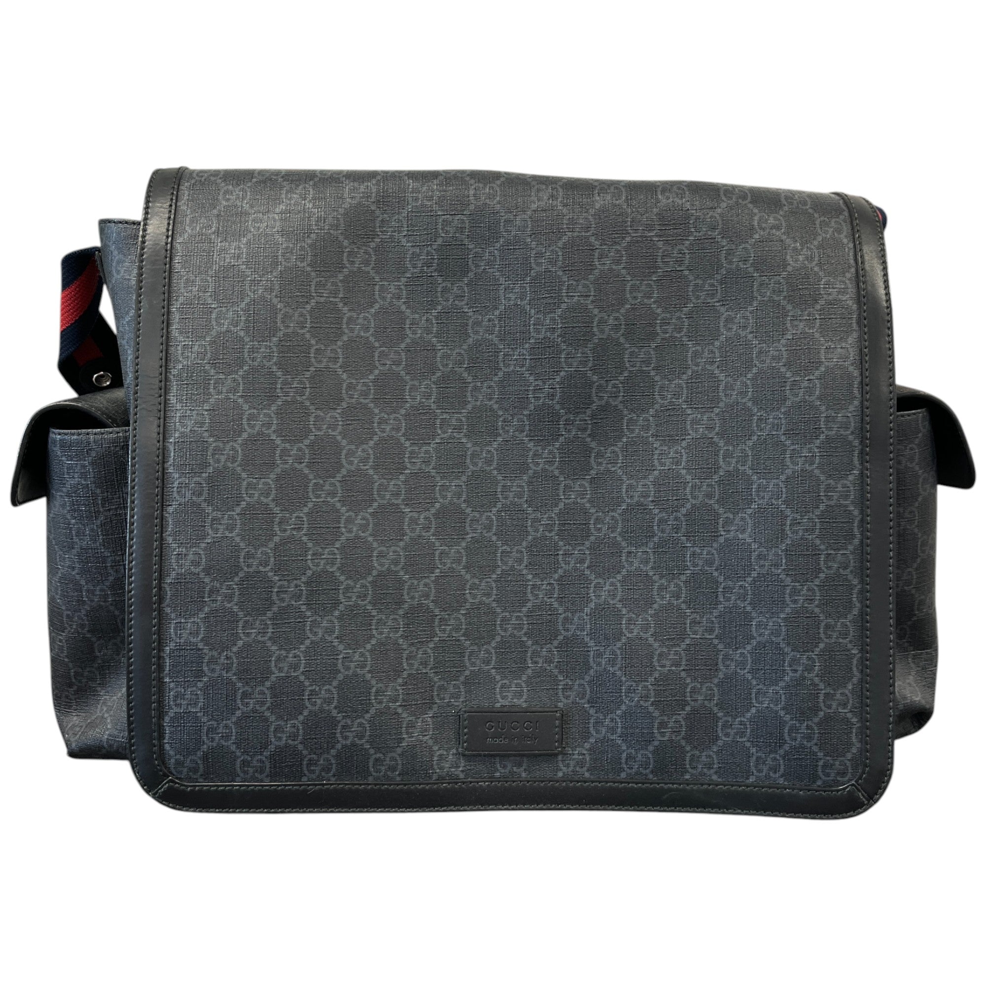 Women's Gg Web Large Baby Changing Bag Black