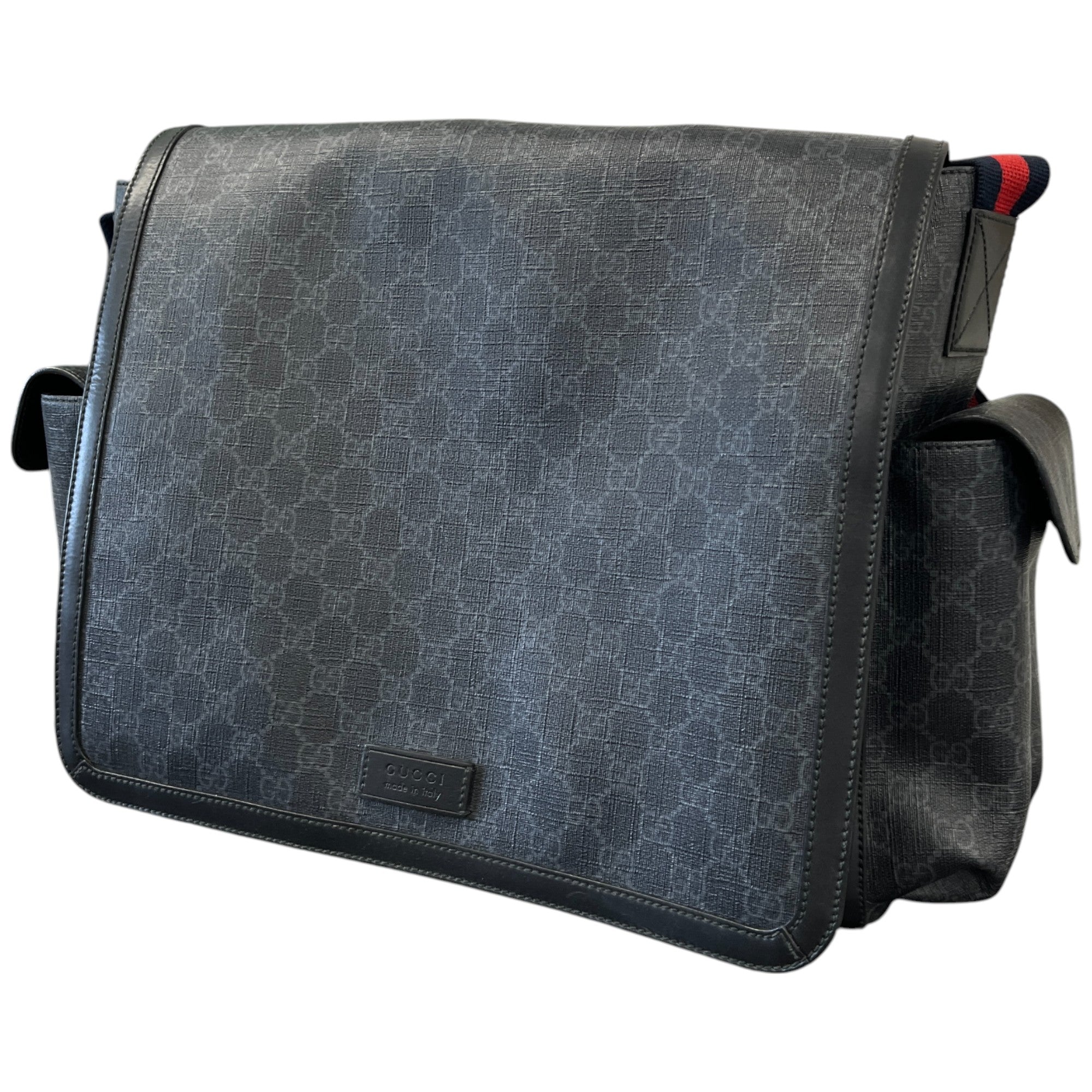 Women's Gg Web Large Baby Changing Bag Black