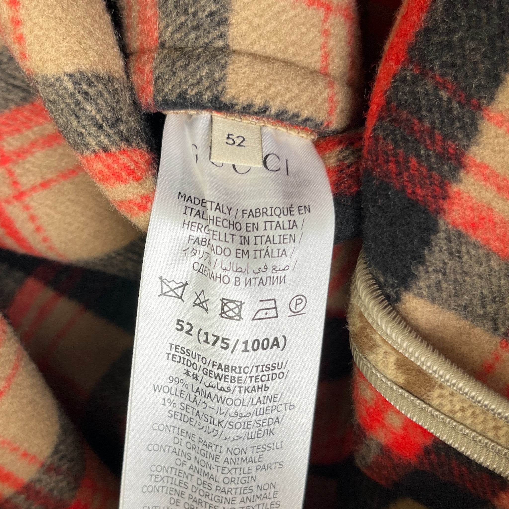 Men's Jumbo Gg Jacket Beige Size IT 52 / XL