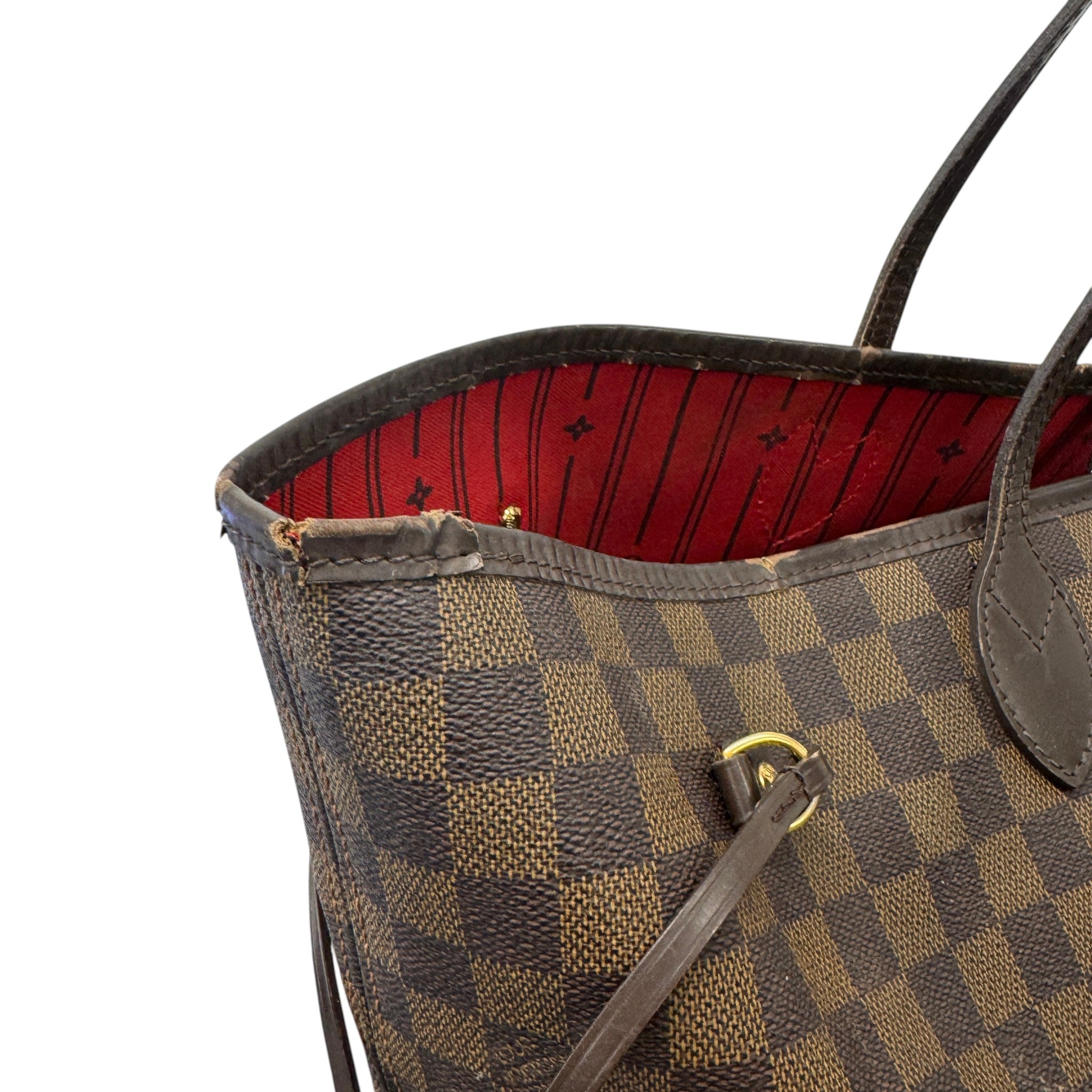Women's Damier Ebene Neverfull Gm Bag Brown