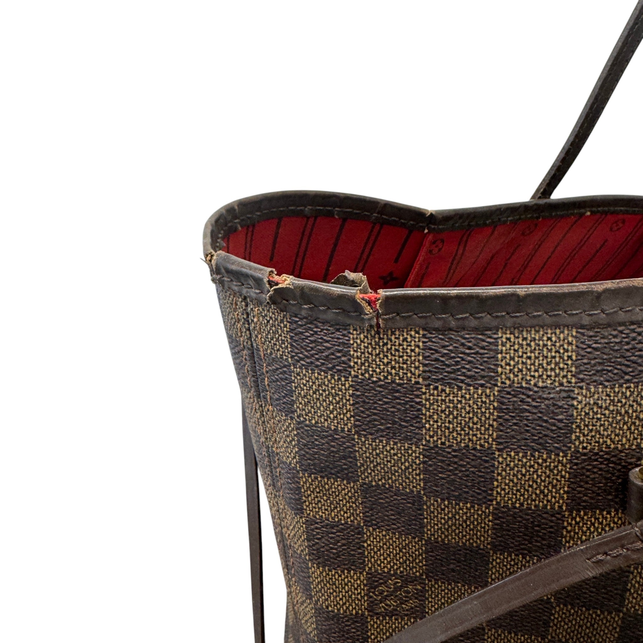 Women's Damier Ebene Neverfull Gm Bag Brown
