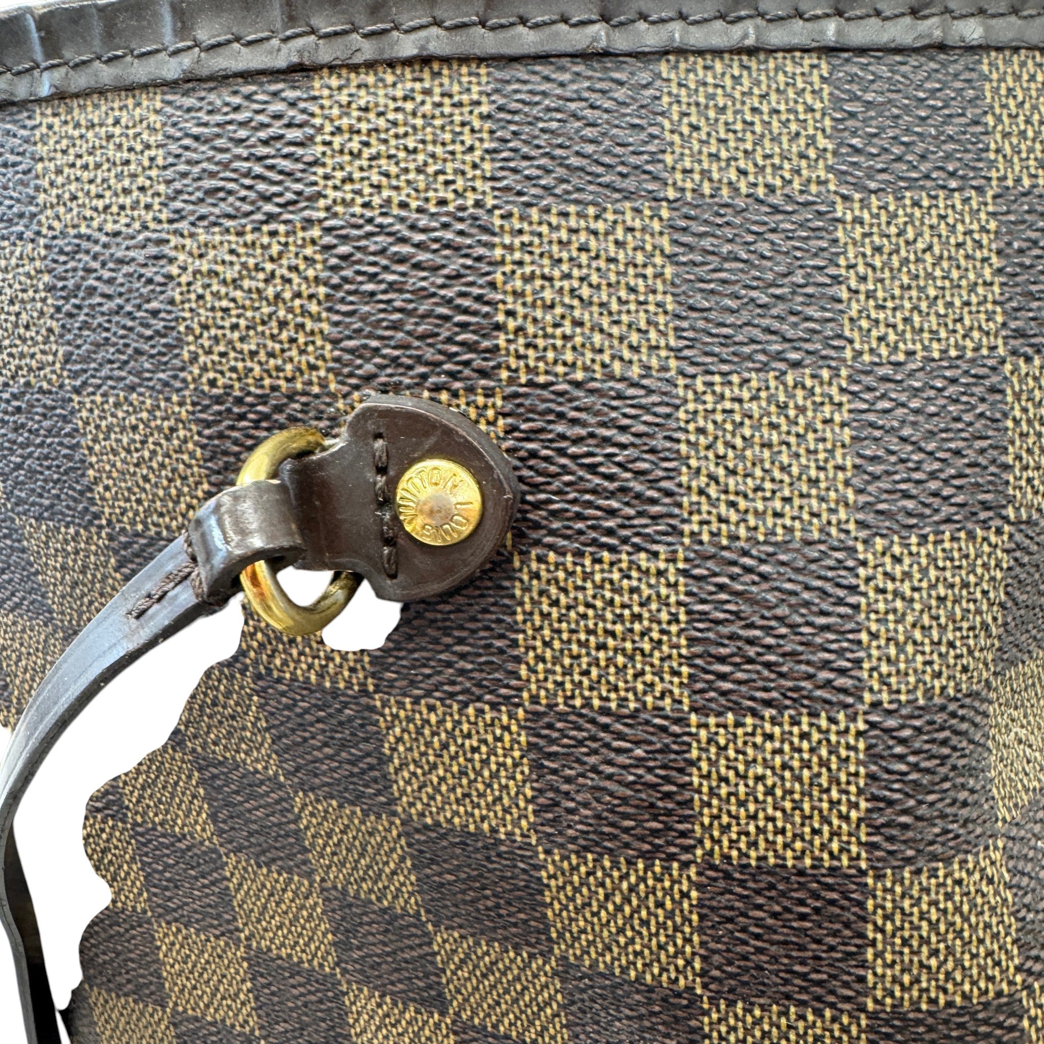 Women's Damier Ebene Neverfull Gm Bag Brown