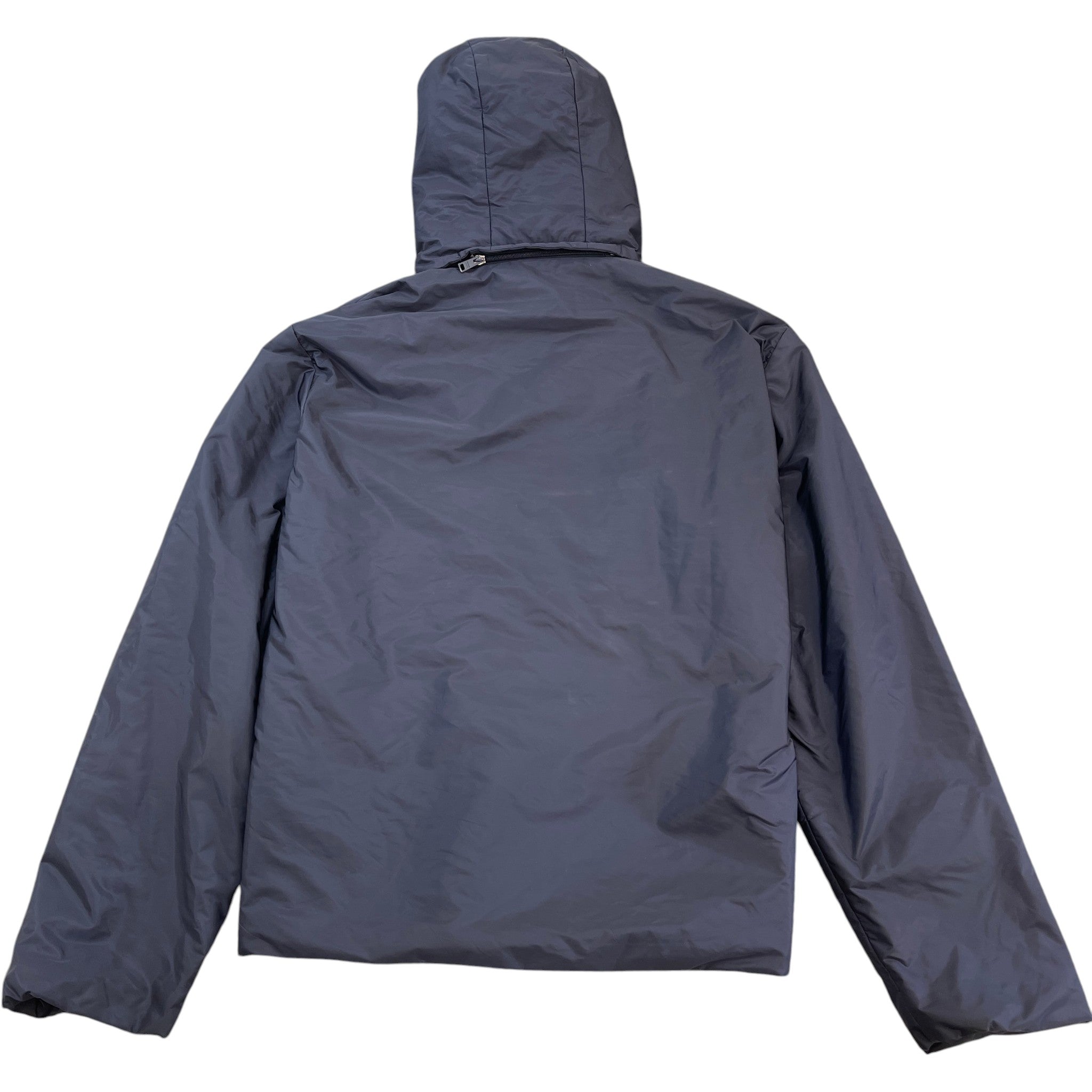 Men's Re-Nylon Plaque Logo Jacket Navy Size IT 54 / XXL