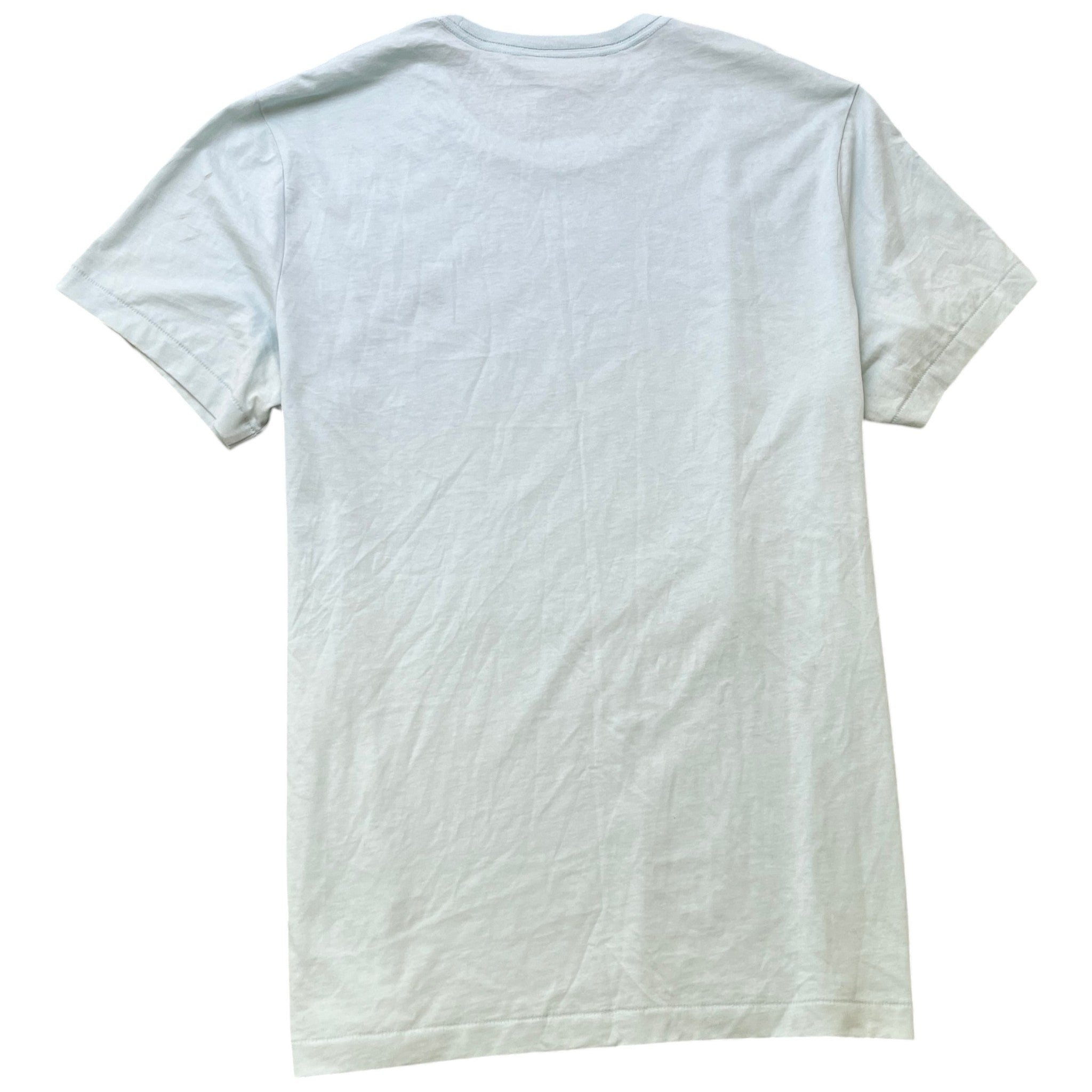 Men's Embroidered Logo T-Shirt Blue Size XL