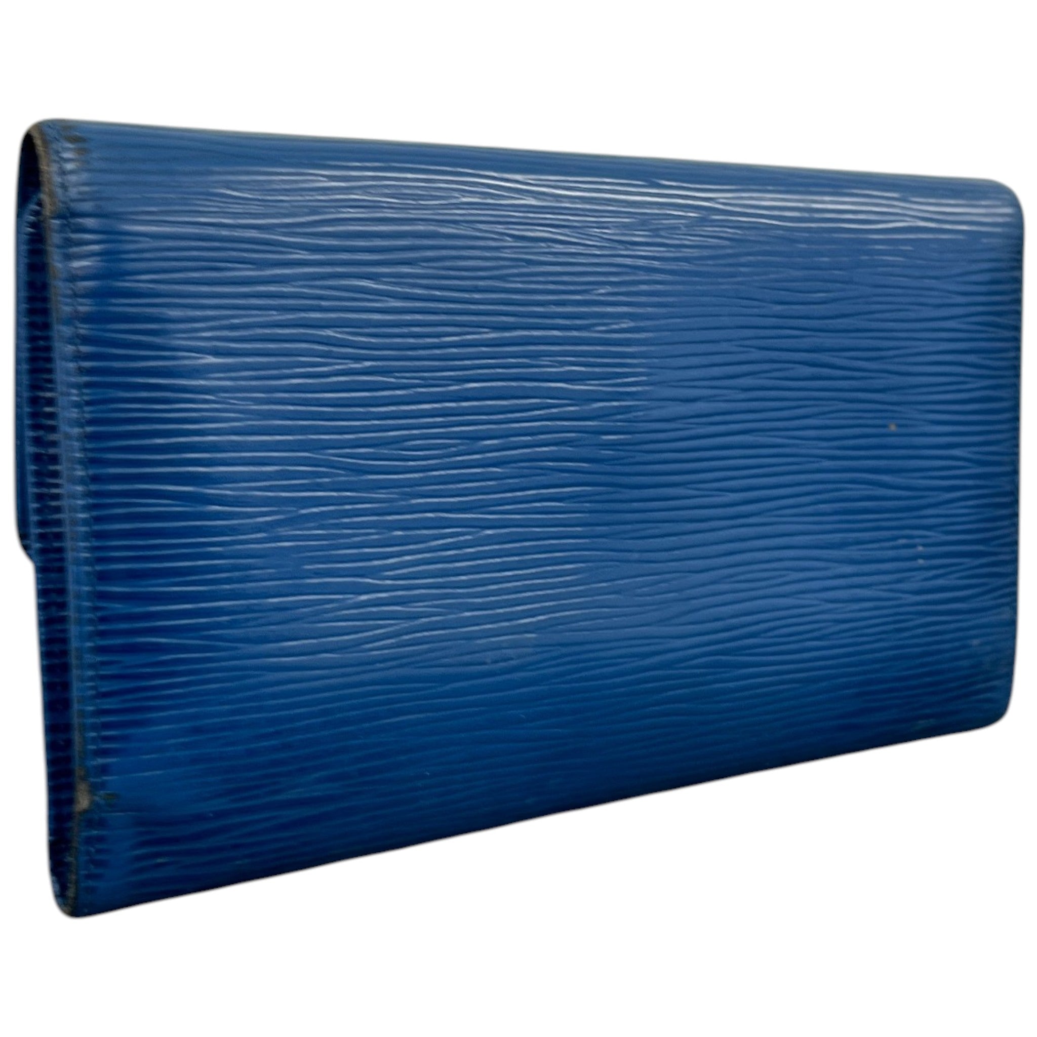 Women's Epi Porte Tresor International Trifold Wallet Blue