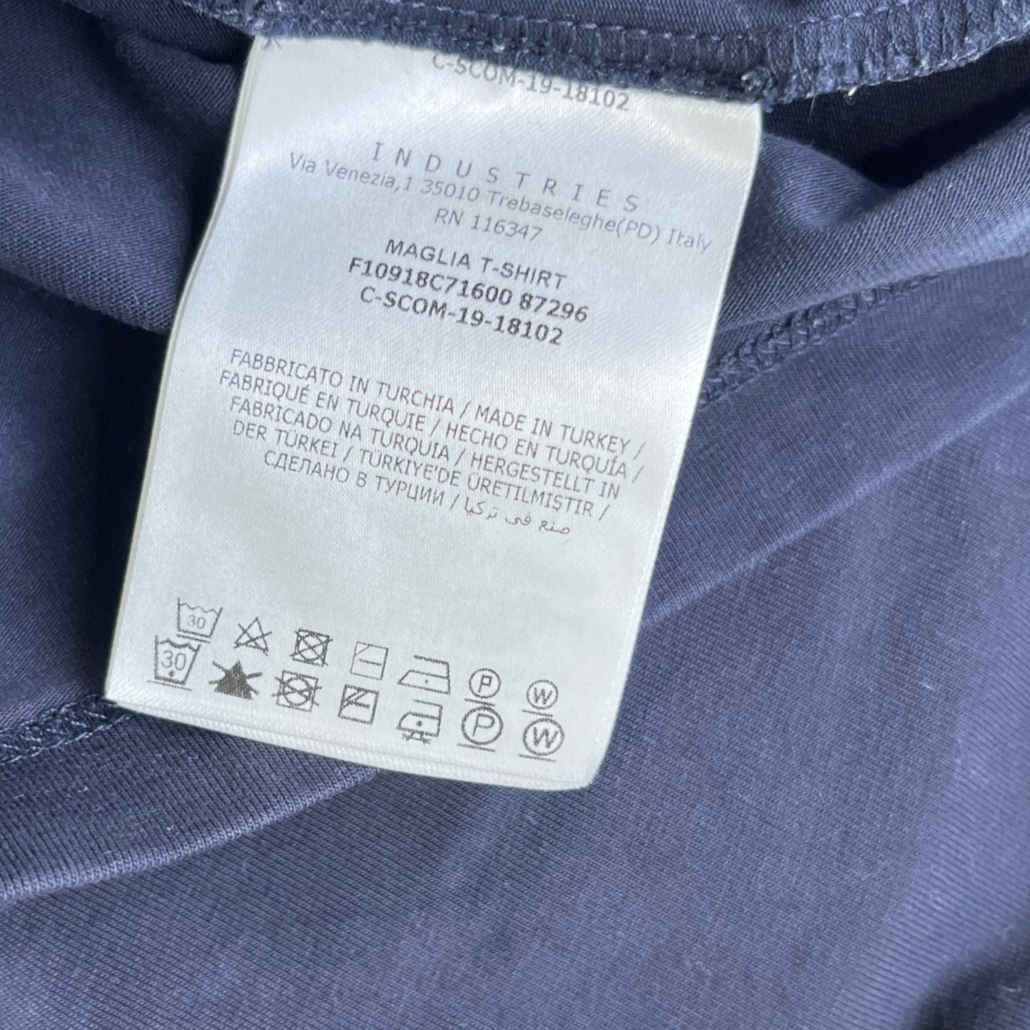 Men's Maglia Top Navy Size S