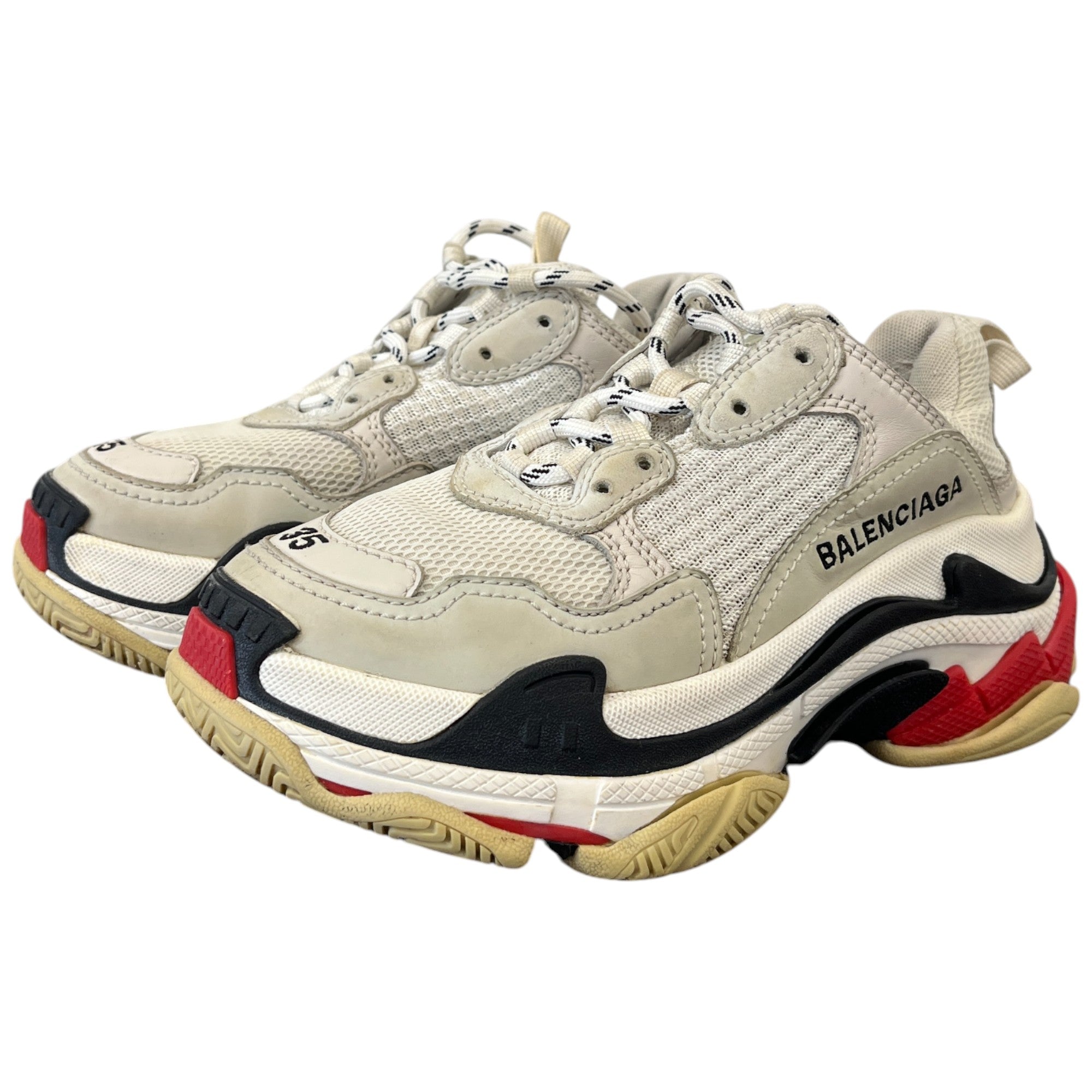 Women's Triple S Low Trainers White Size EU 35 / UK 2