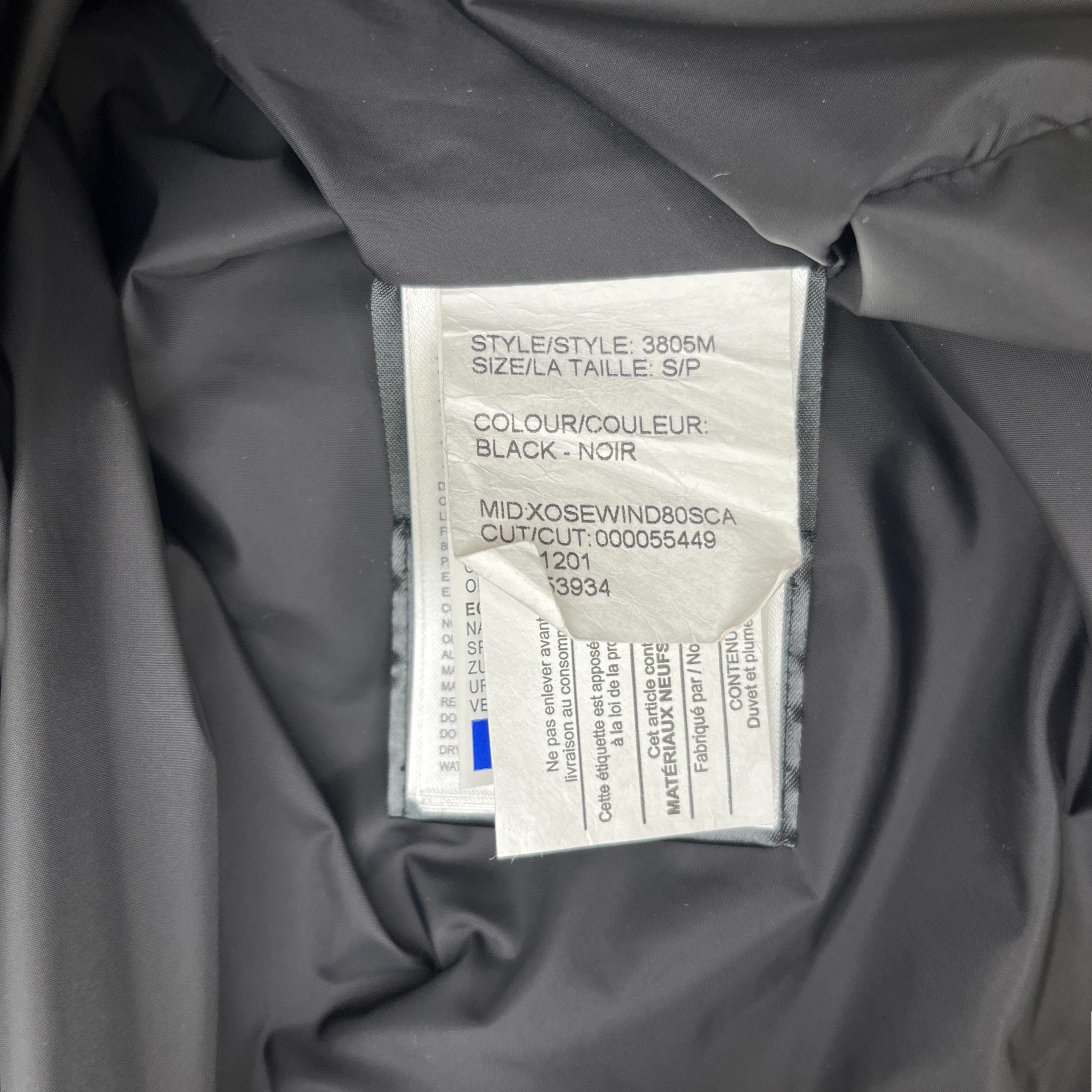 Men's Carson Down Jacket Black Size S