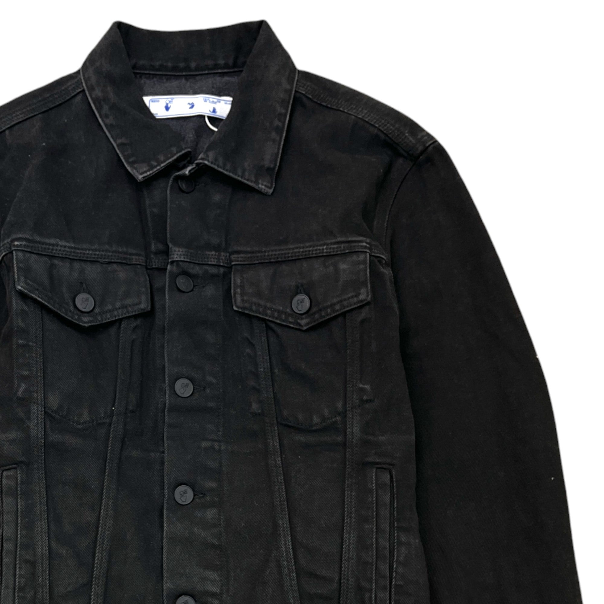 Men's Arrow Logo Print Jacket Black Size M