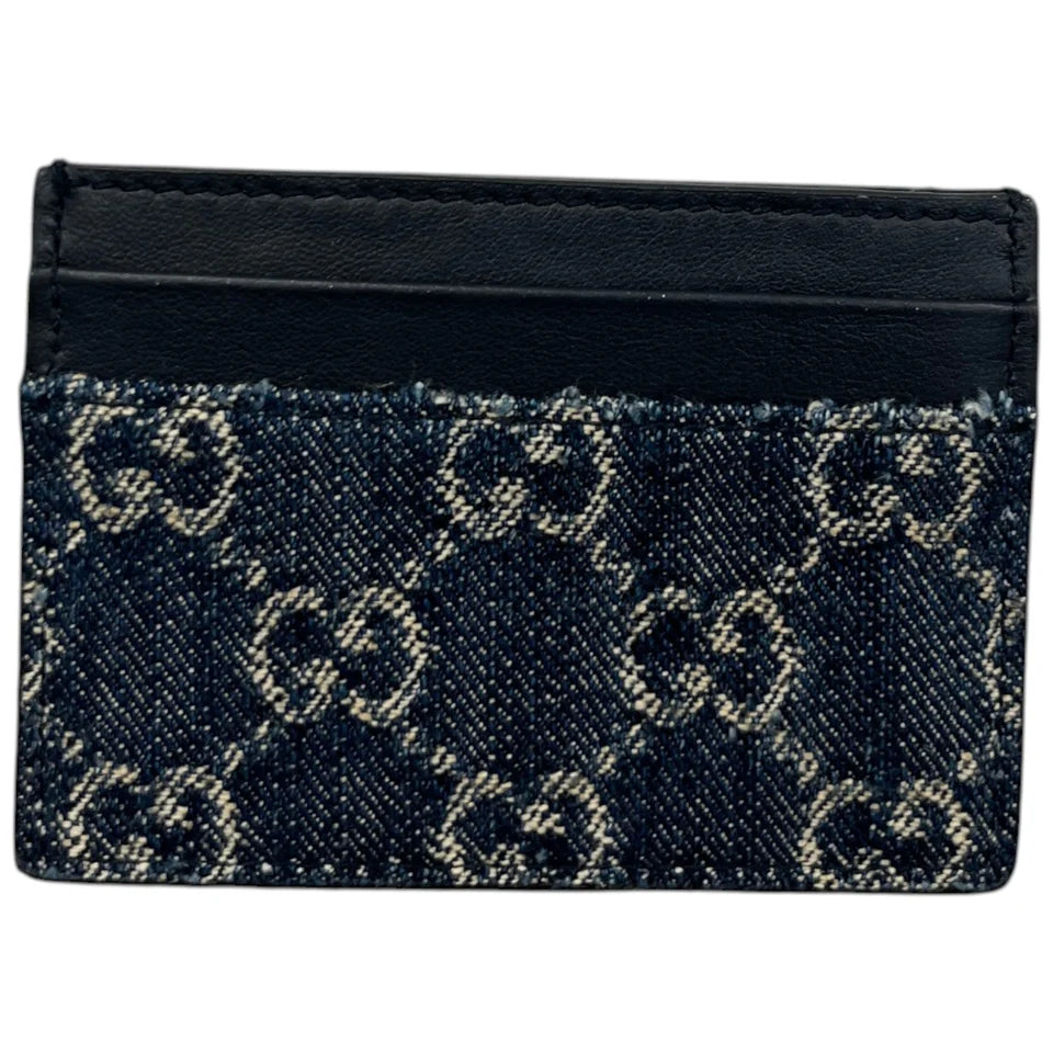 Men's Gg Supreme Card Holder Black