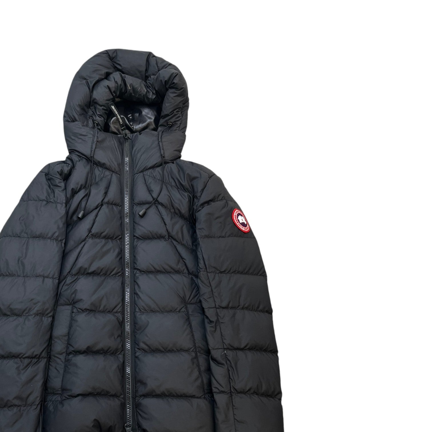 Women's Abbott Hooded Down Jacket Black Size XS