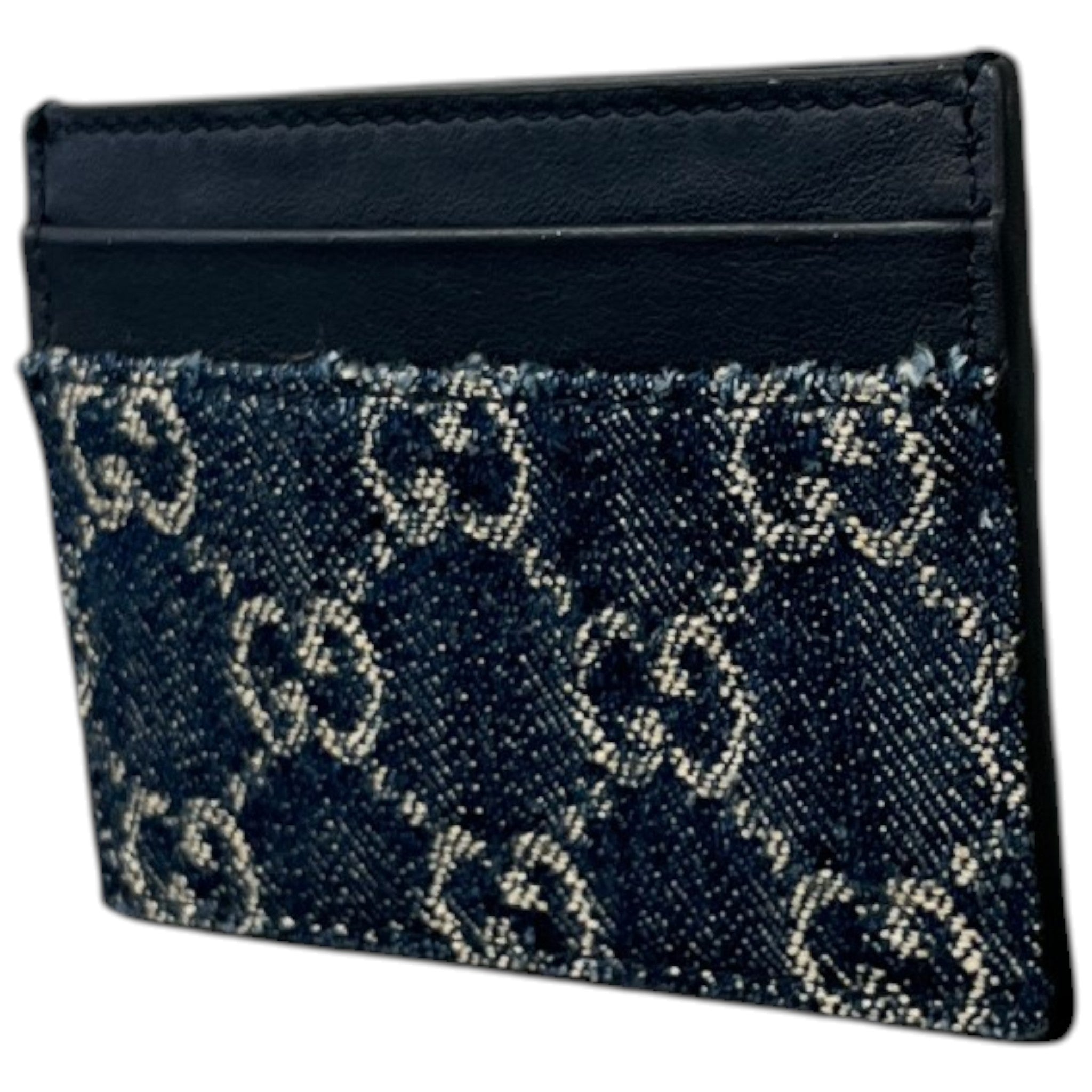 Men's Gg Supreme Card Holder Black